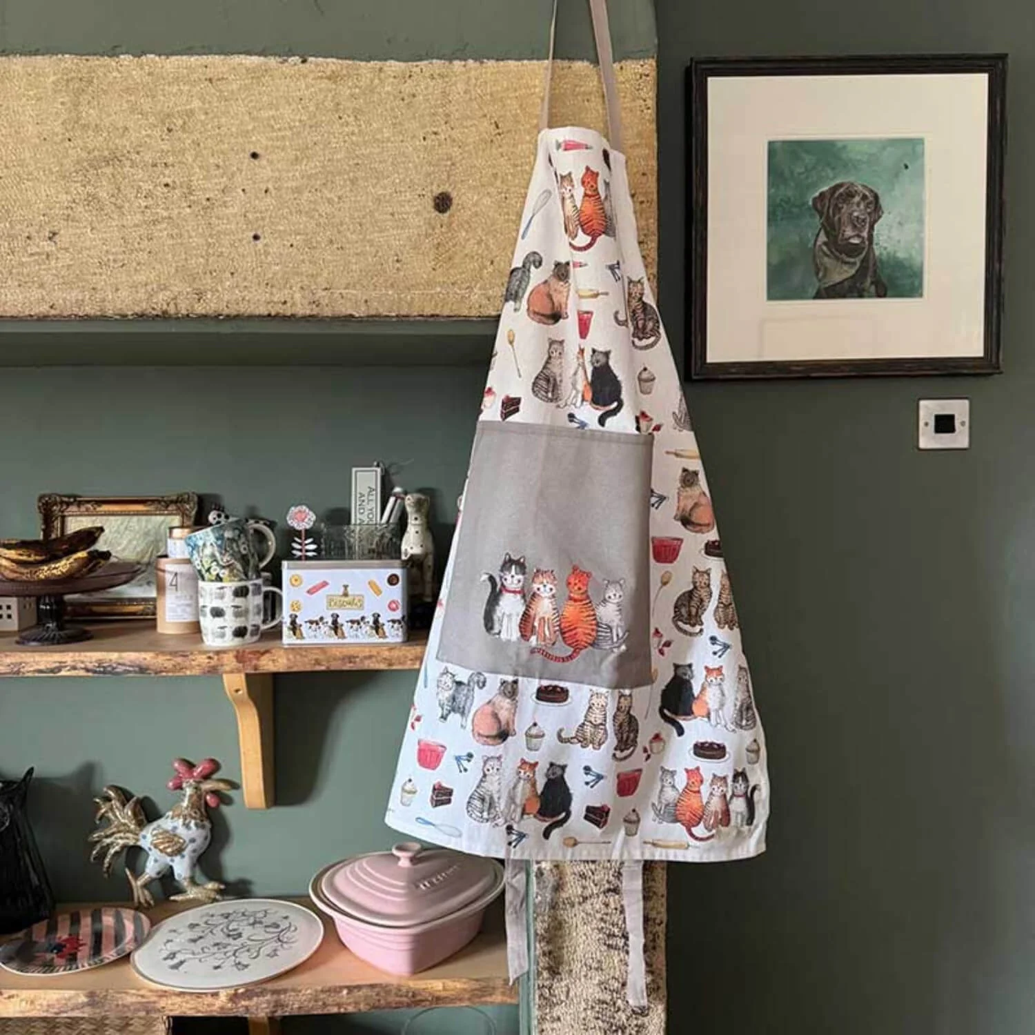 Alex Clark 100% Cotton Apron - Cats And Cakes