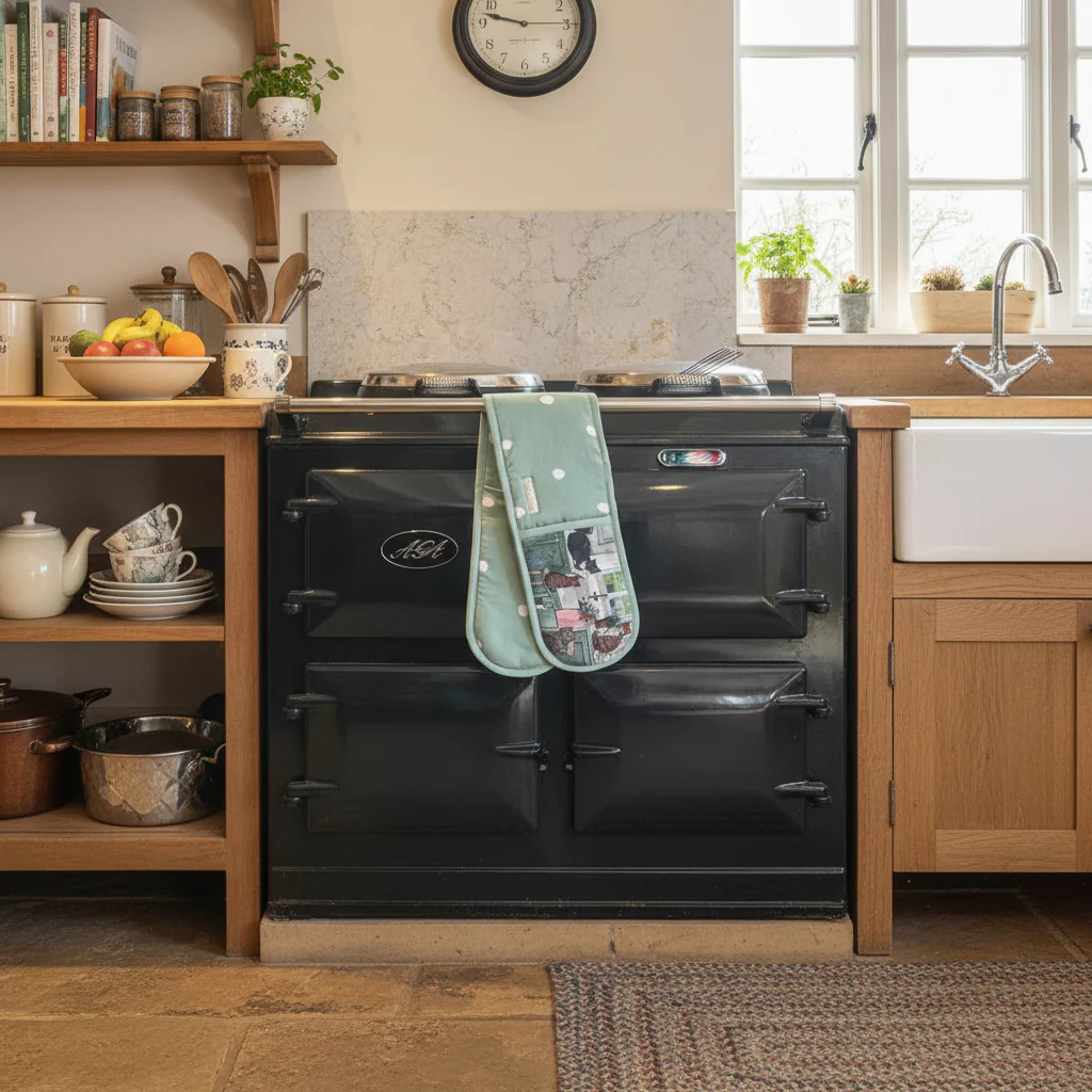Alex Clark 100% Cotton Double Oven Glove - Cats In The Kitchen - Image 2