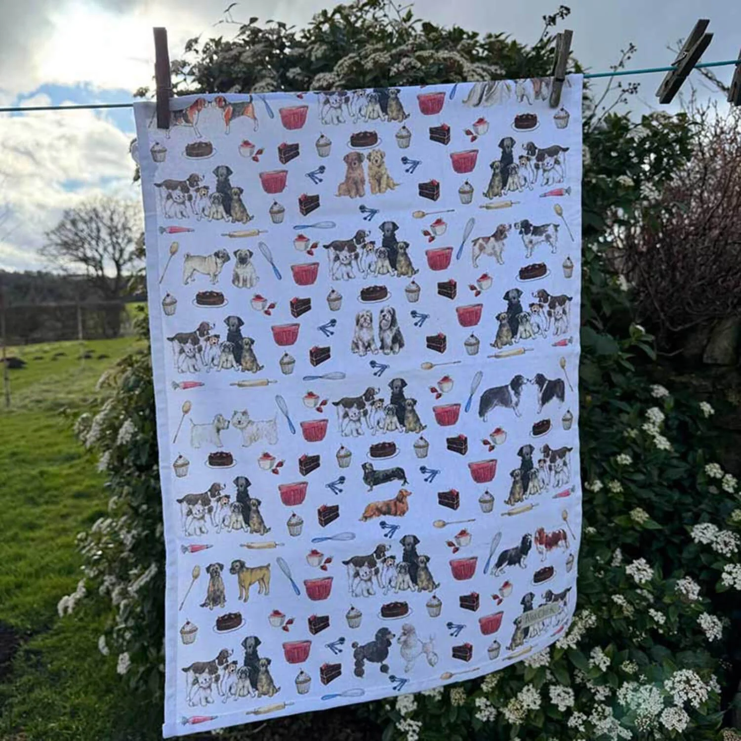 Alex Clark 100% Cotton Tea Towels - Dogs And Treats - Image 2