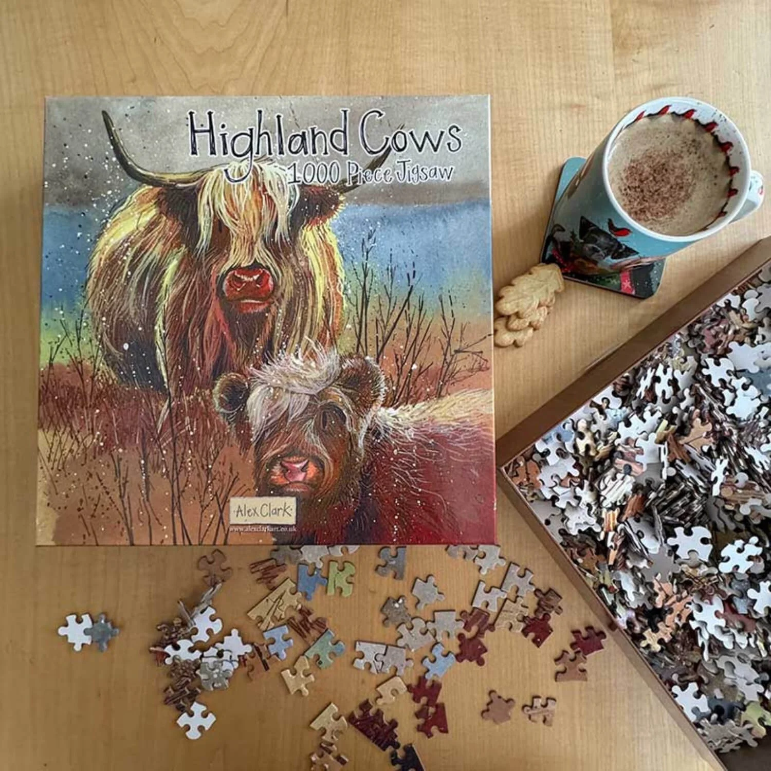 Alex Clark 1000 Piece Jigsaw Puzzle  Highland Cows