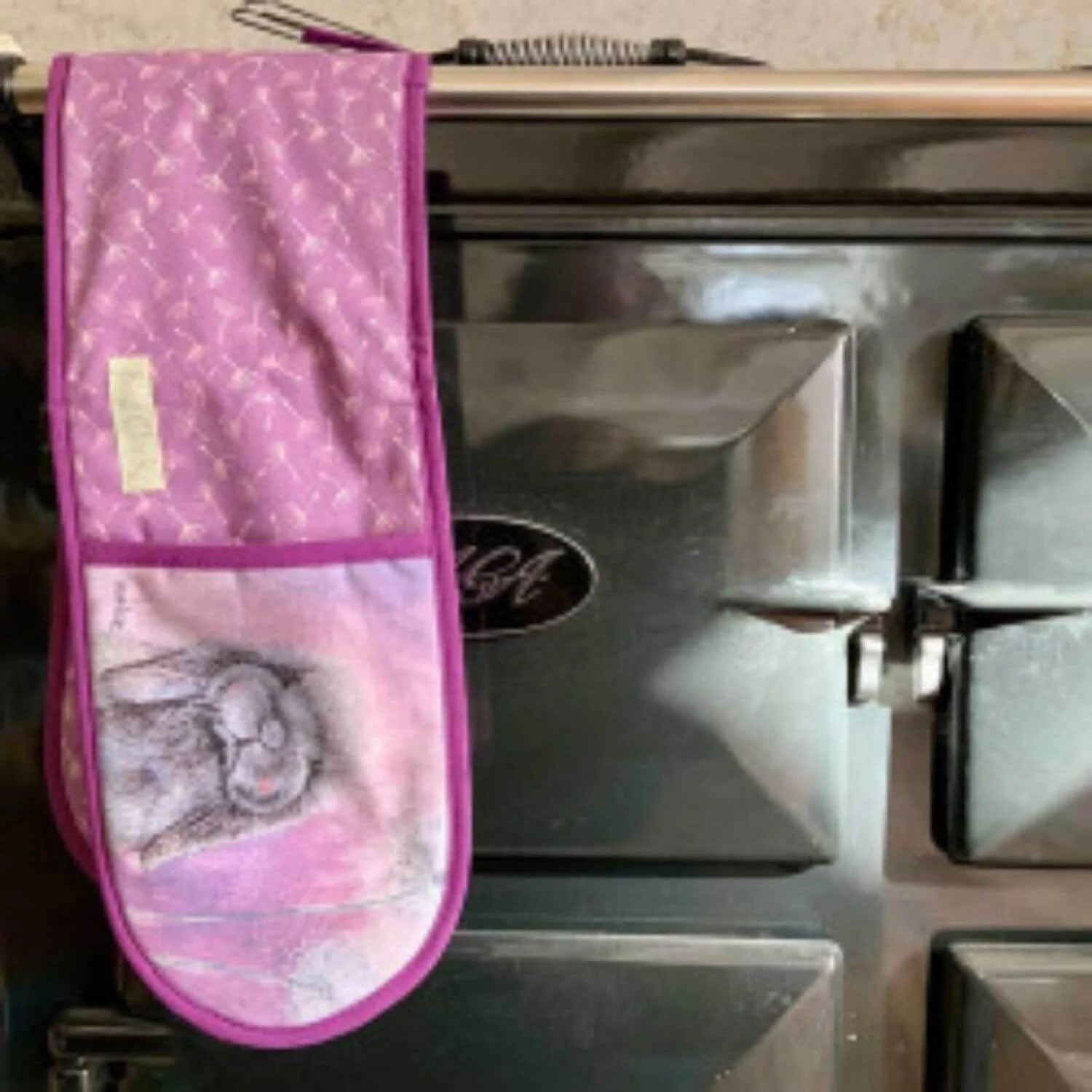 Alex Clark Cotton Double Oven Glove - Misty