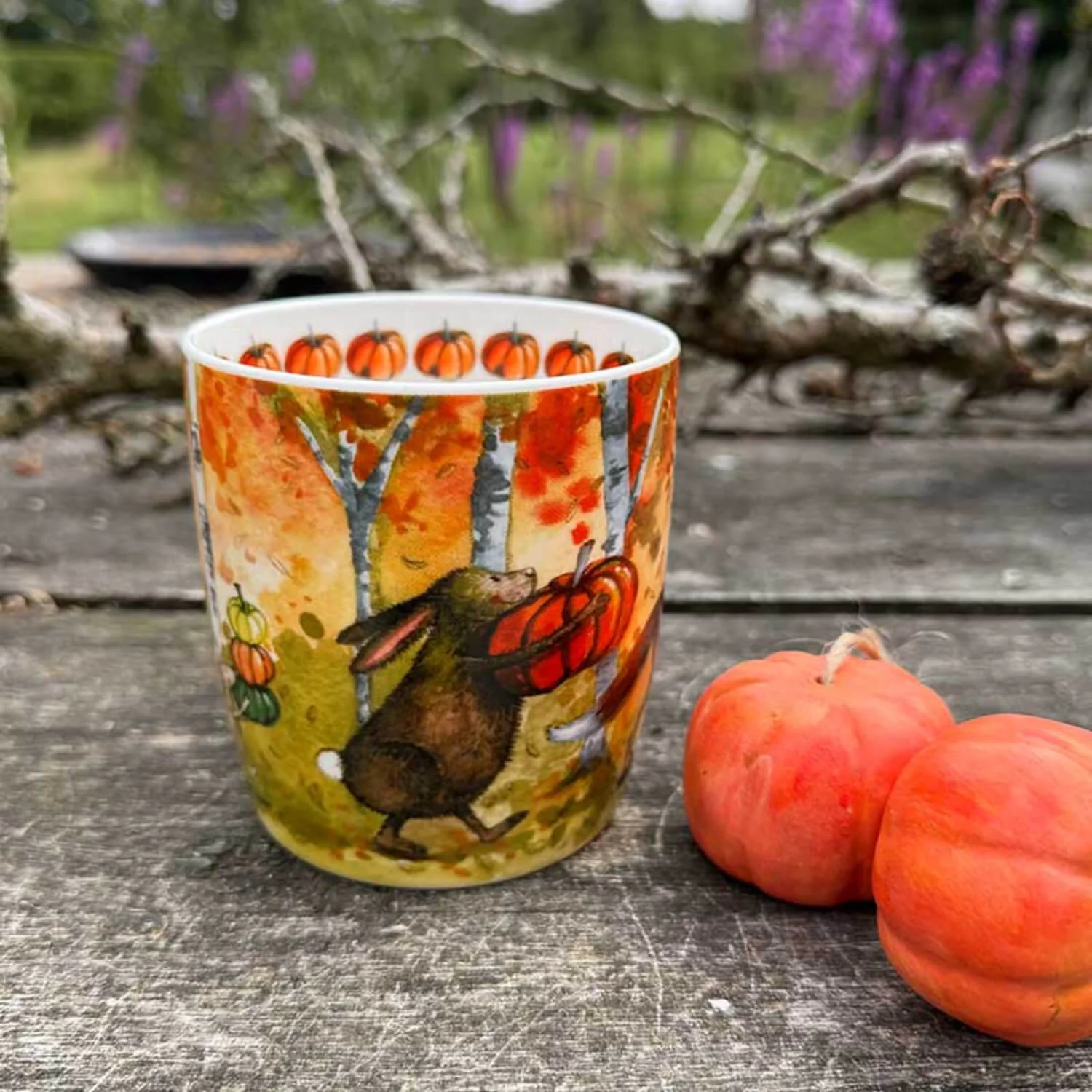 Alex Clark 400ml Bone China Mug - Pumpkin Pickers - Image 2