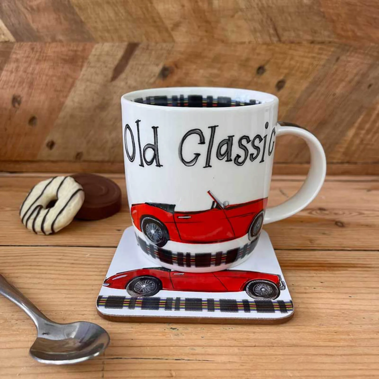 Alex Clark 400ml Mug - Old Classic Car - Image 4