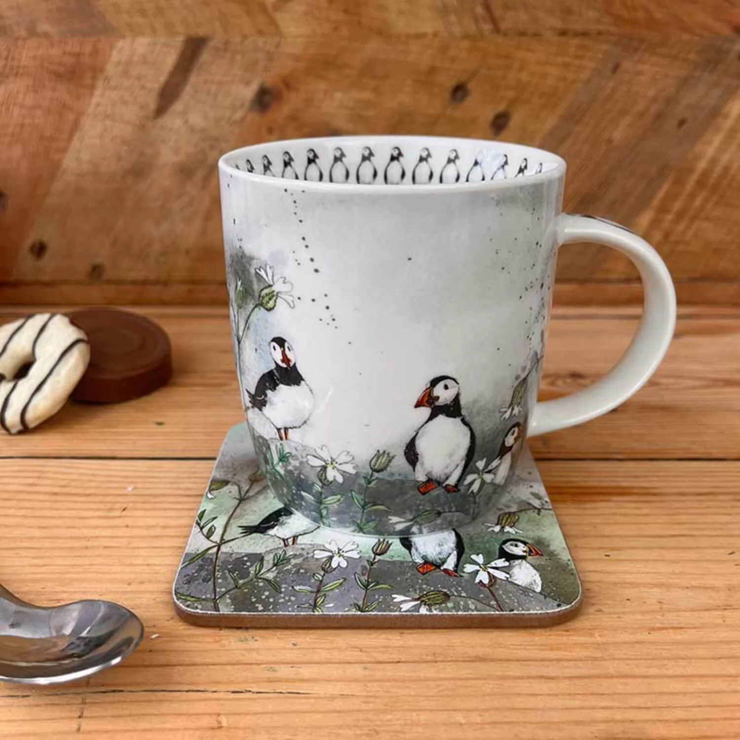 Alex Clark 400ml Mug - Puffins & Sea Campion - Image 4