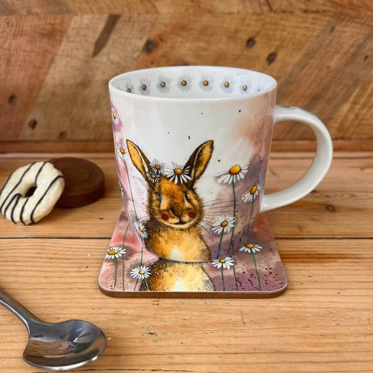 Alex Clark 400ml Mug - Rabbit & Daisies - Image 4