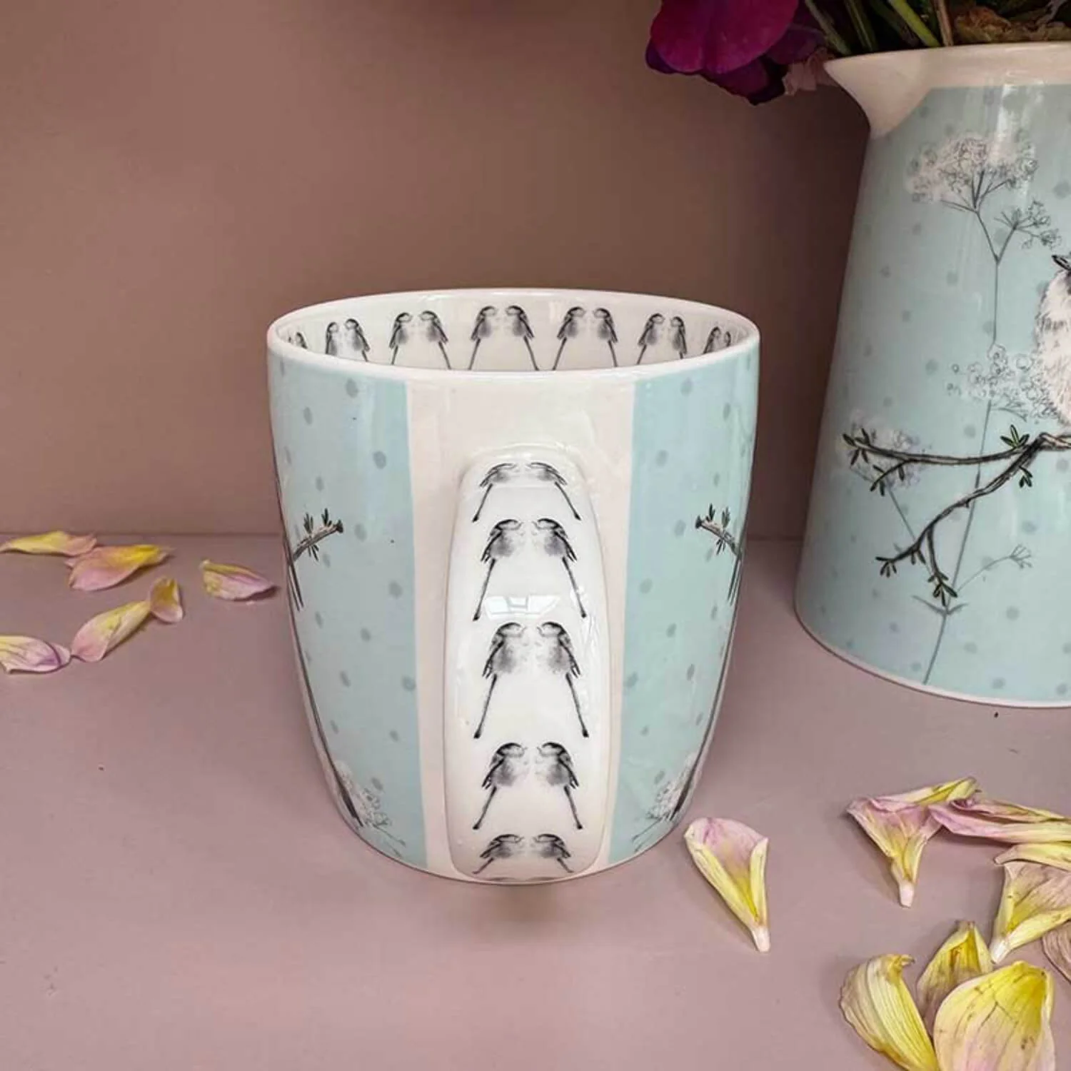 Alex Clark 400ml New Bone China Mug - Long Tailed Tit - Image 3