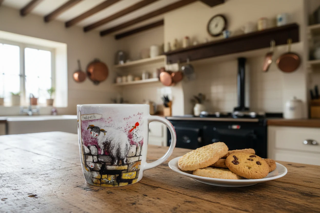 Alex Clark 400ml New Bone China Mug - Stone Wall - Image 2