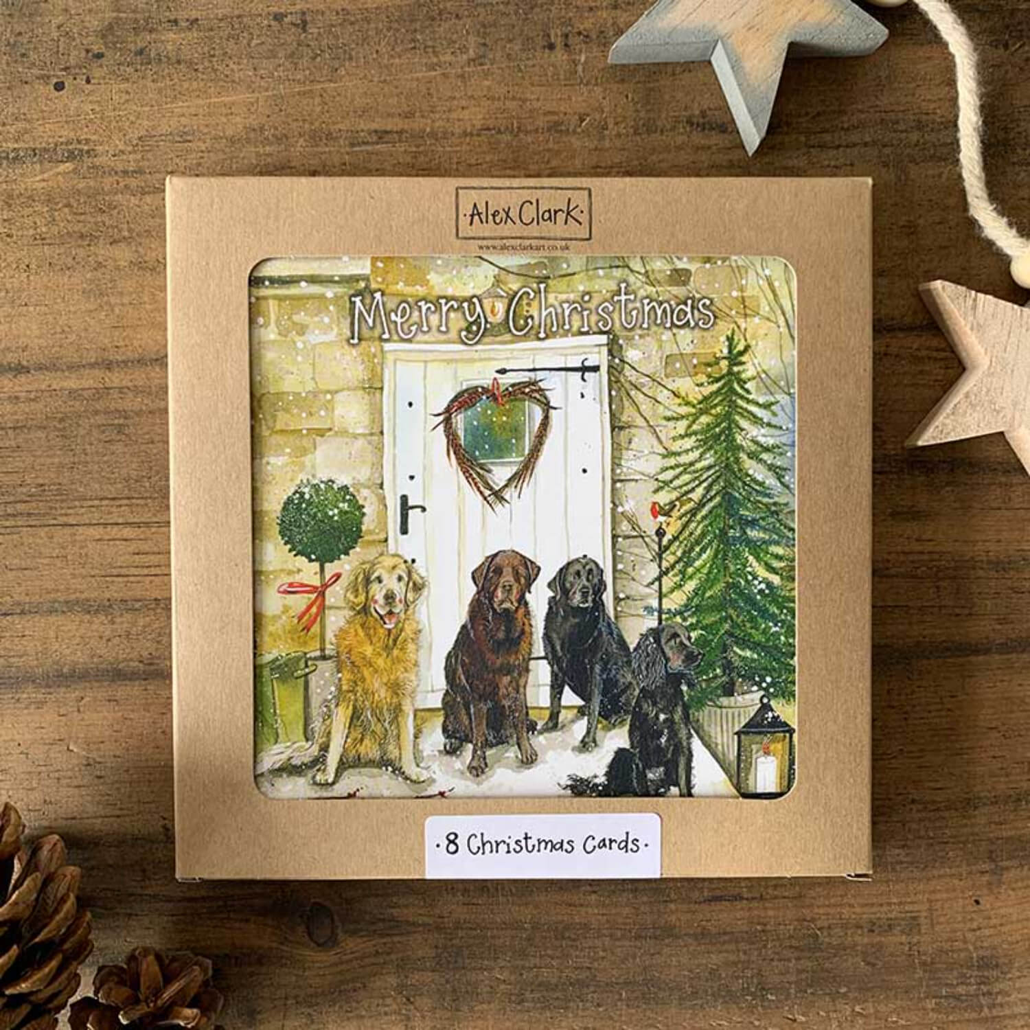 Alex Clark 8-Pack Boxed Christmas Cards - Christmas Dogs - Image 3