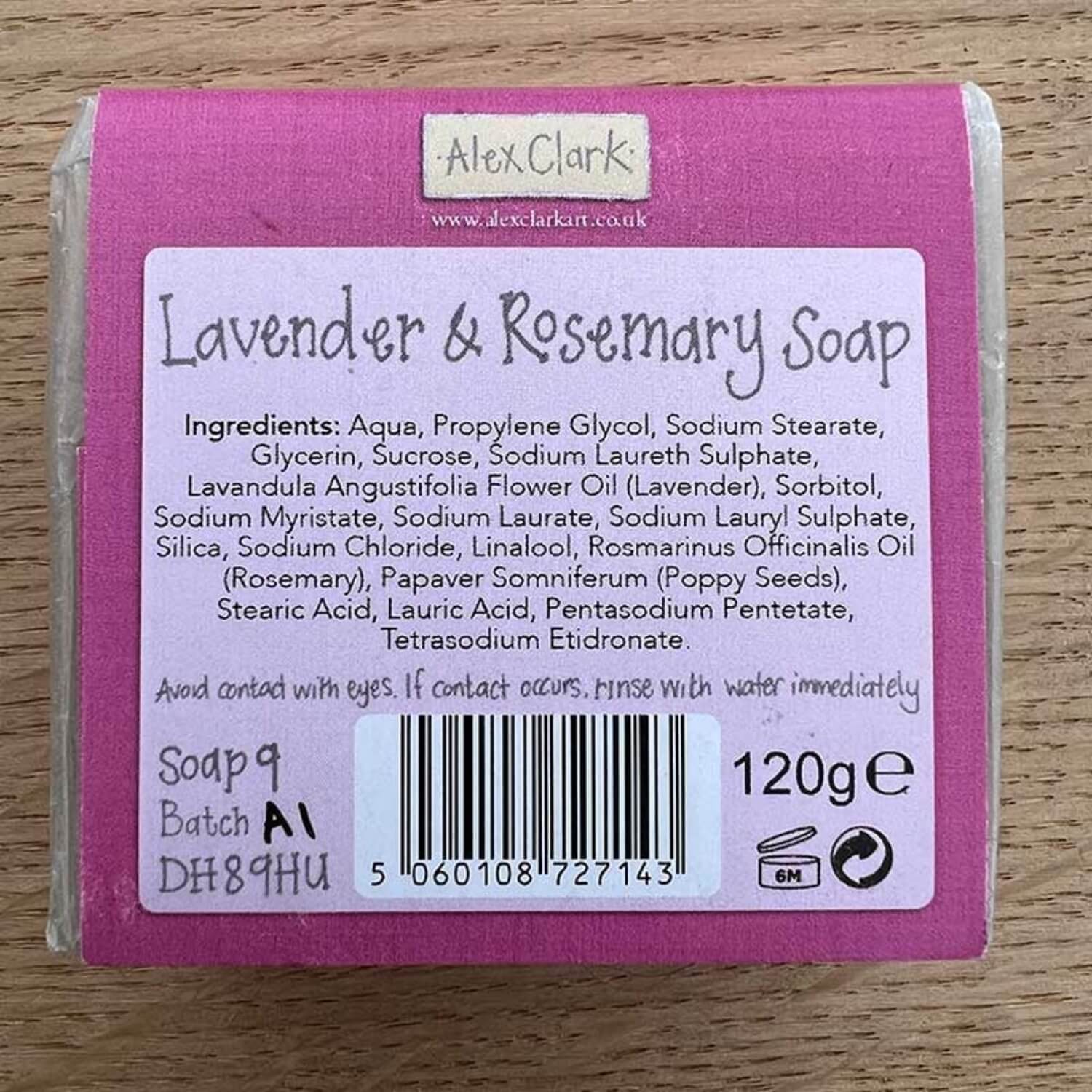 Alex Clark Bee Garden Handmade Soap - Lavender & Rosemary - Image 2