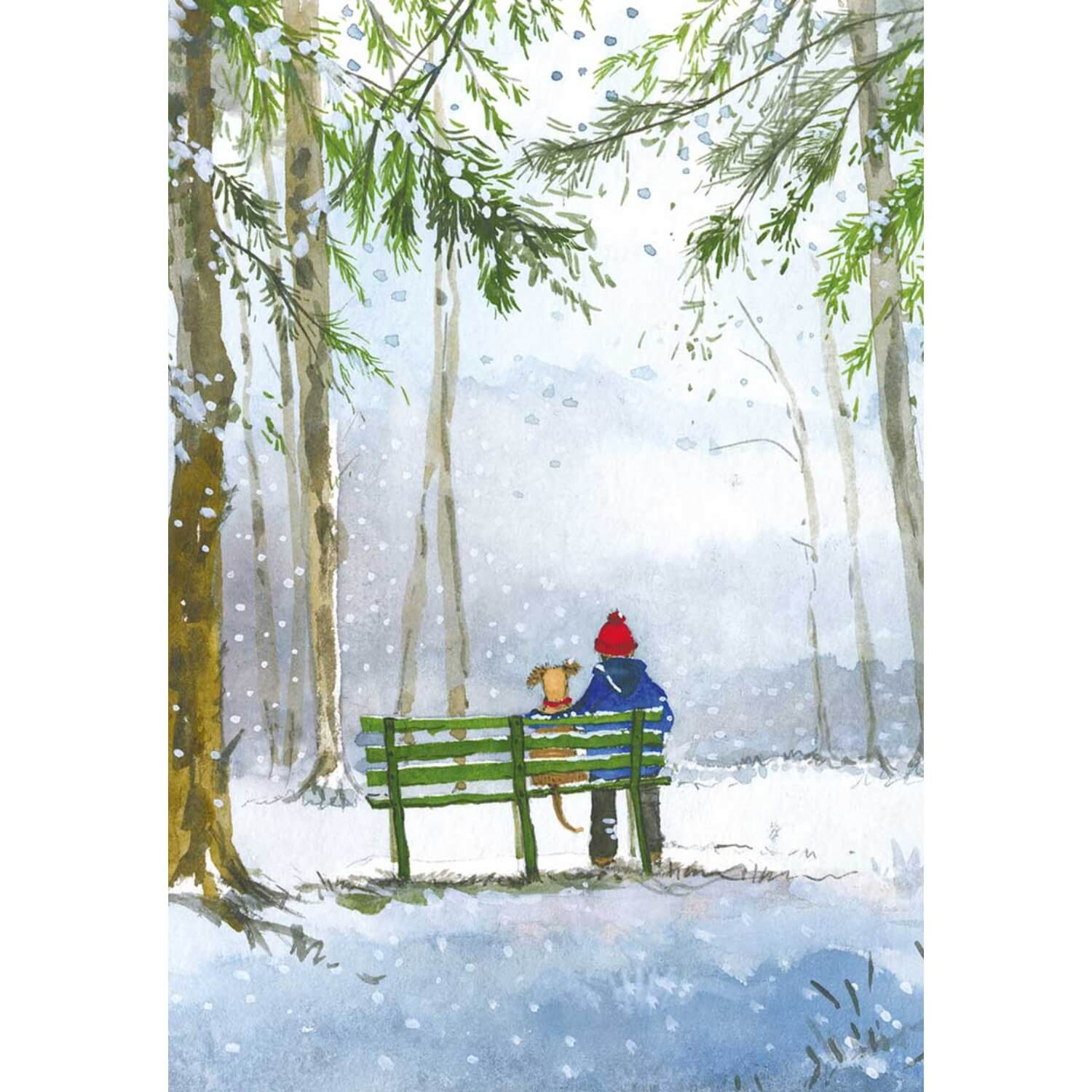 Alex Clark Christmas 100% Cotton Tea Towel - Dog - Image 2