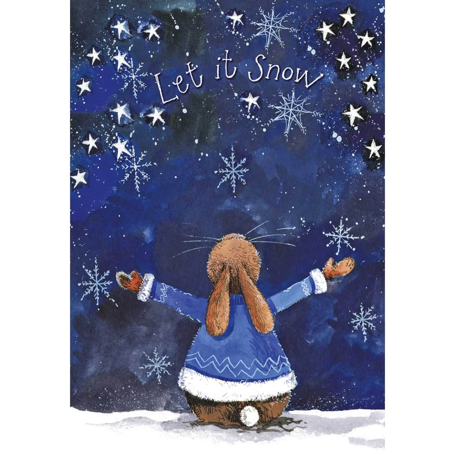 Alex Clark Christmas 100% Cotton Tea Towel - Let It Snow - Image 2
