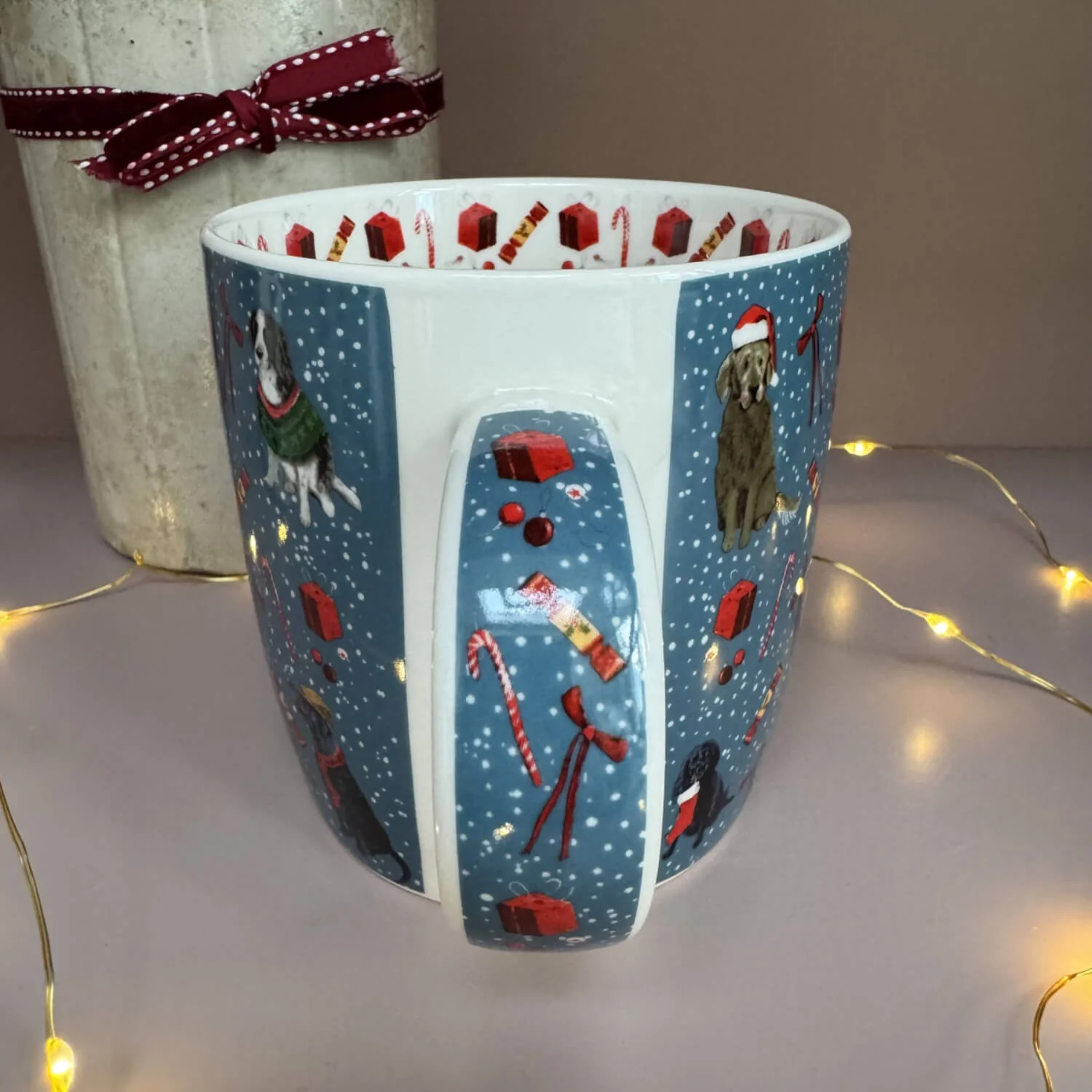 Alex Clark Christmas 400ml China Mug - Christmas Dogs - Image 2