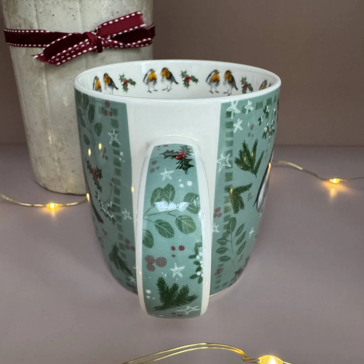 Alex Clark Christmas 400ml China Mug - Christmas Robins - Image 3