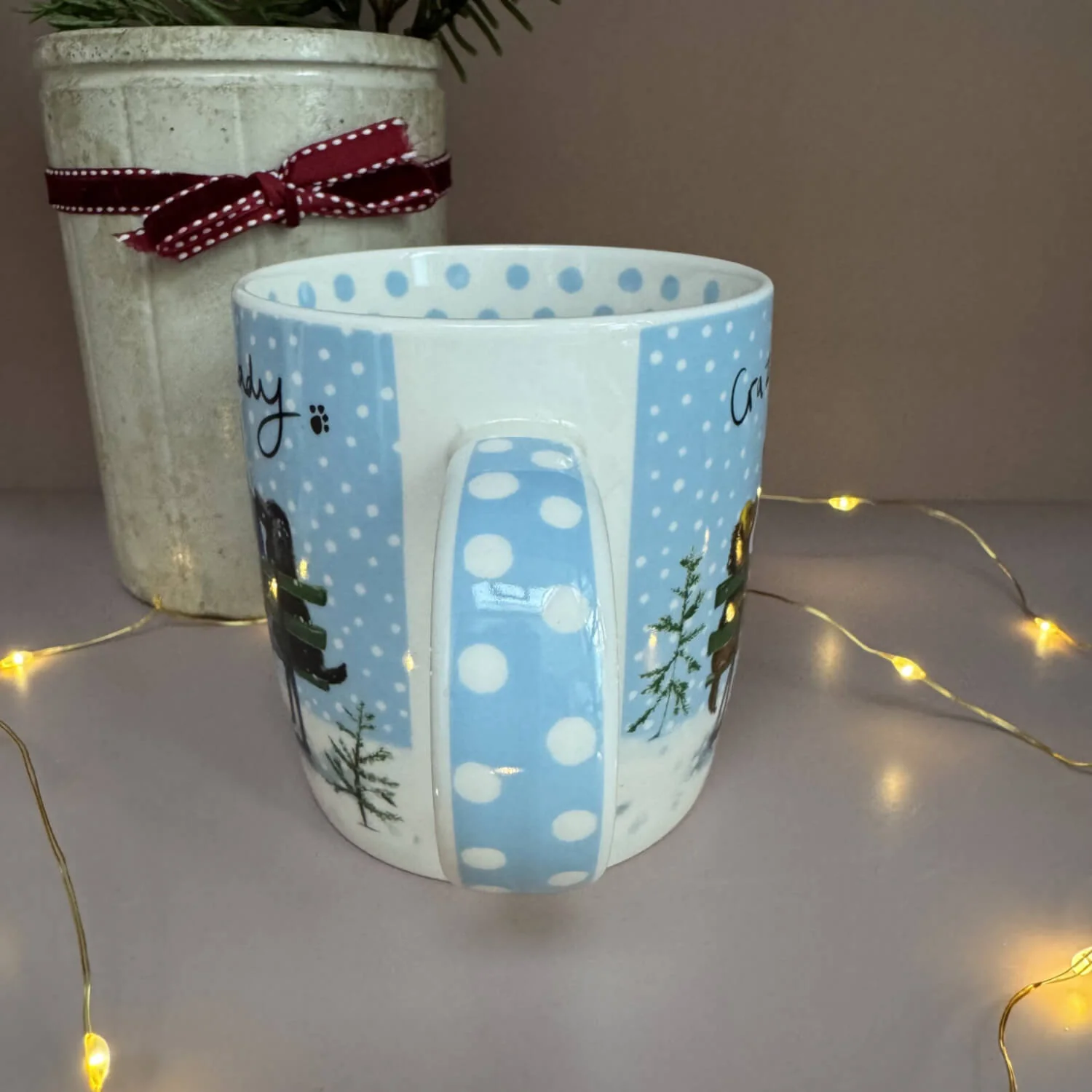 Alex Clark Christmas 400ml China Mug - Crazy Dog Lady - Image 4