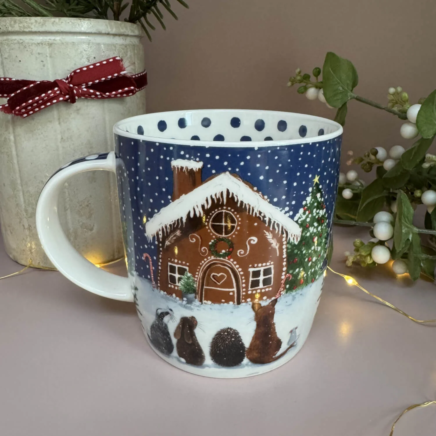 Alex Clark Christmas 400ml China Mug - Gingerbread House - Image 3