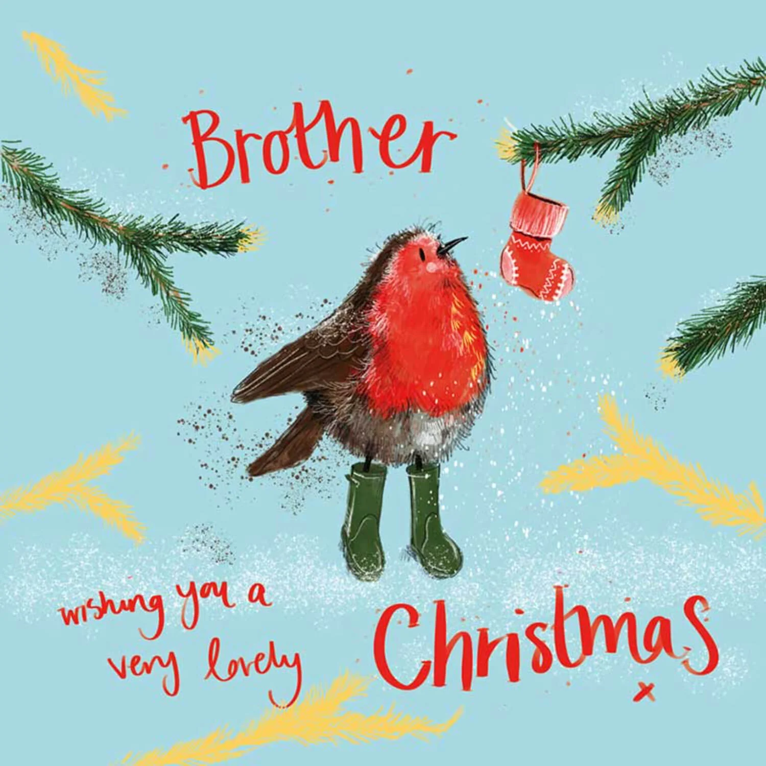 Alex Clark Christmas Card - Brother - Robin - Image 2