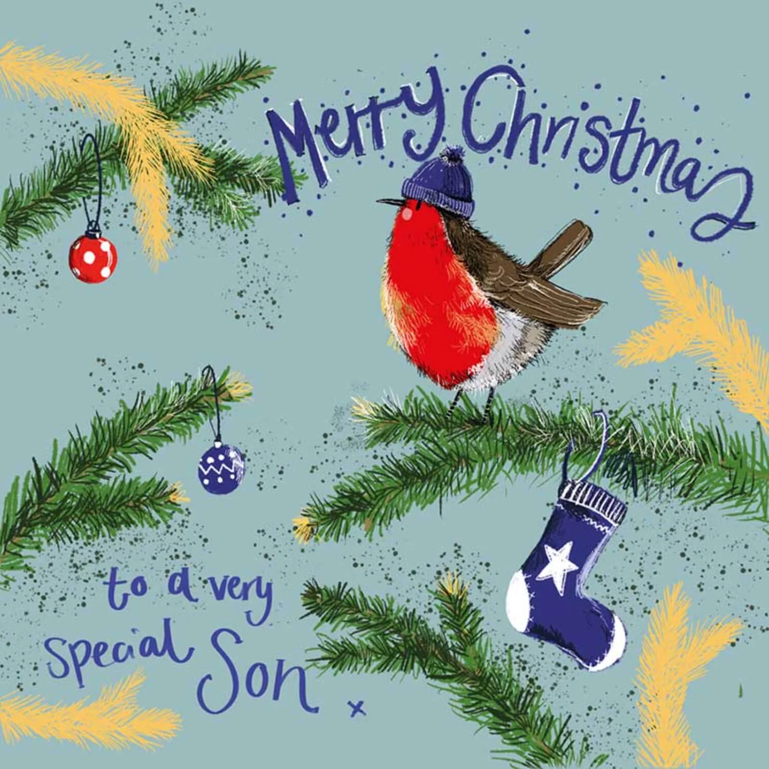 Alex Clark Christmas Card - Merry Christmas Son - Image 2
