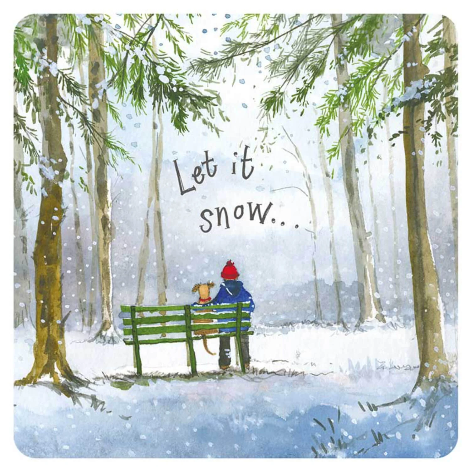Alex Clark Christmas Coaster - Winter Walks