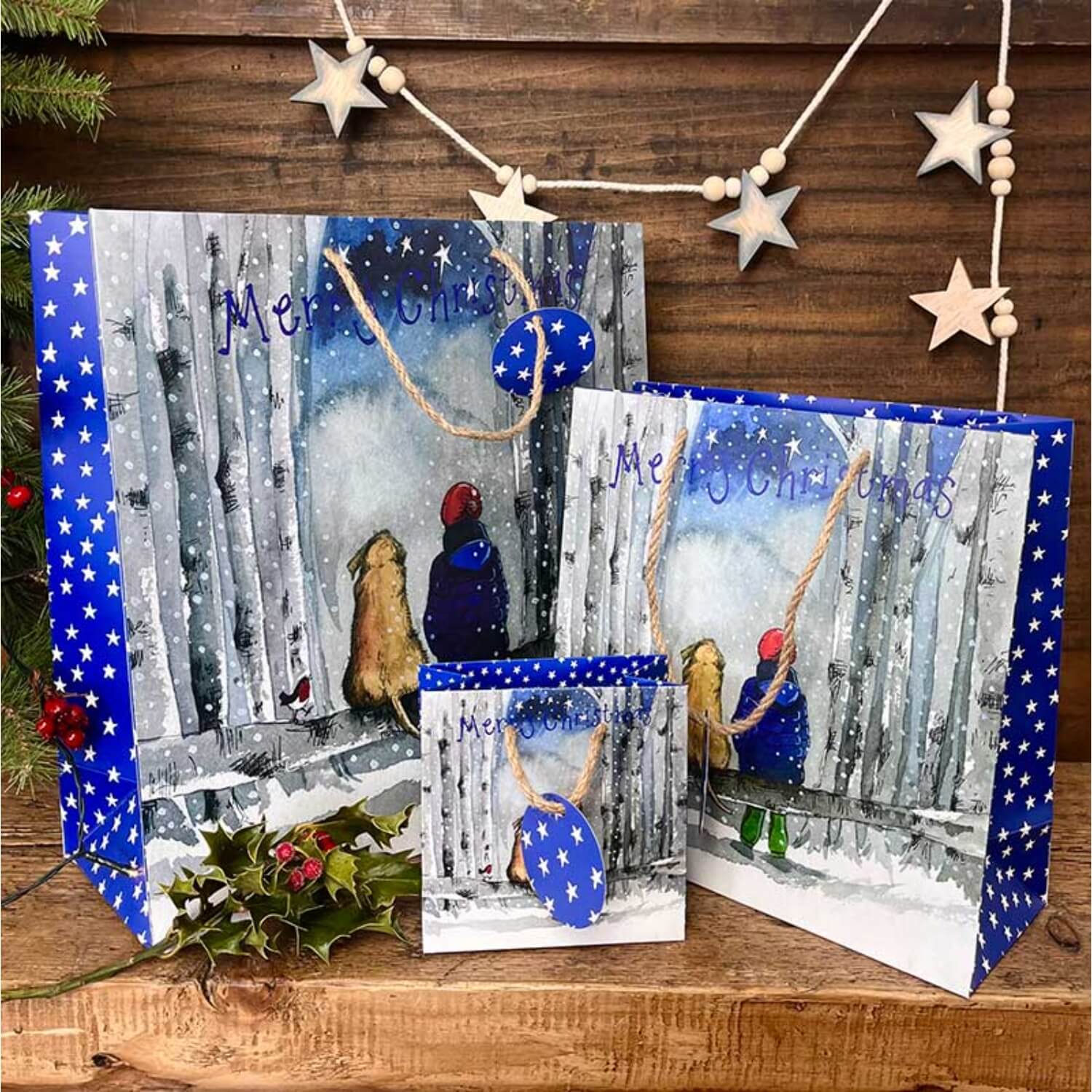 Alex Clark Christmas Medium Gift Bag - Dog - Image 3