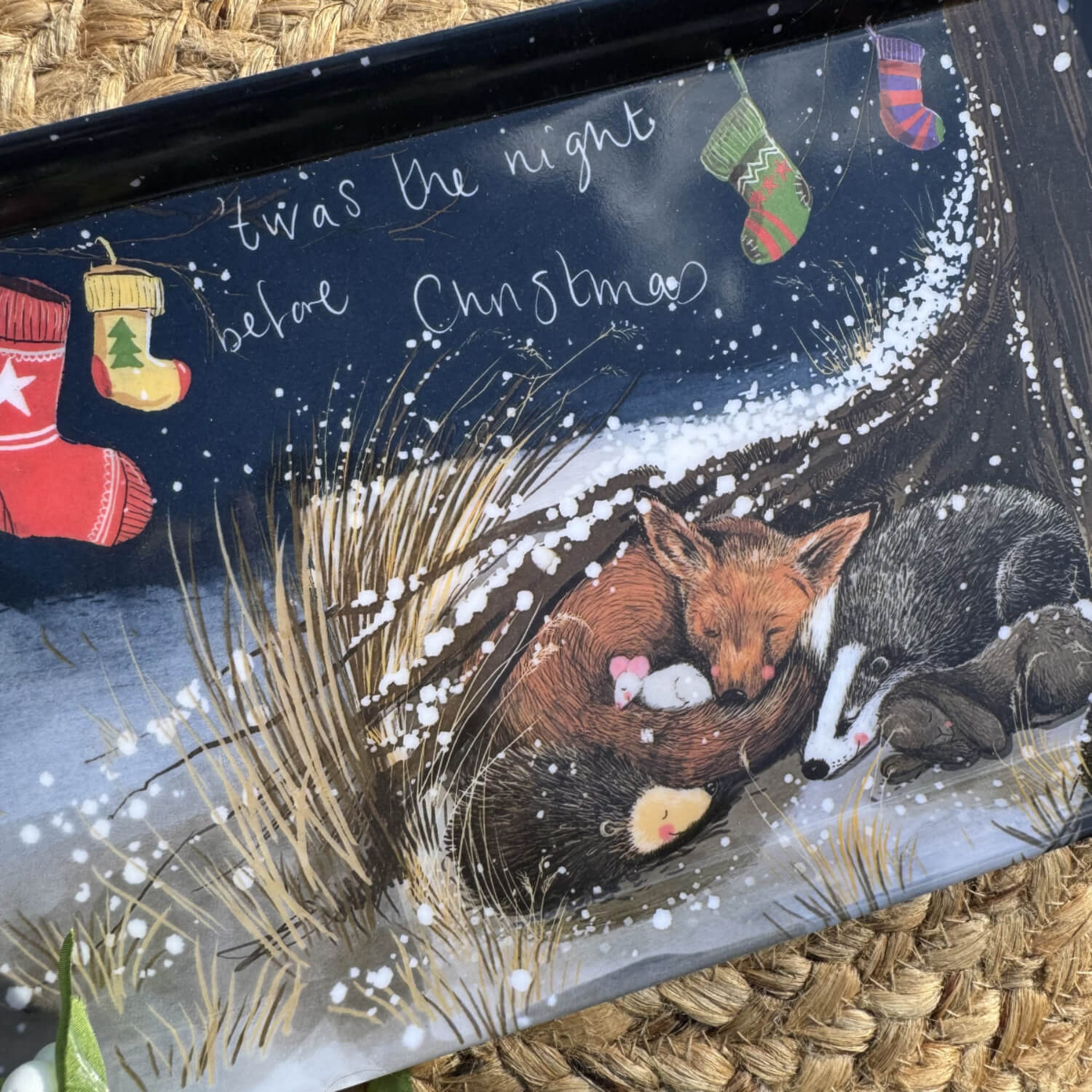 Alex Clark Christmas Melamine Medium Tray - Night Before Christmas - Image 2