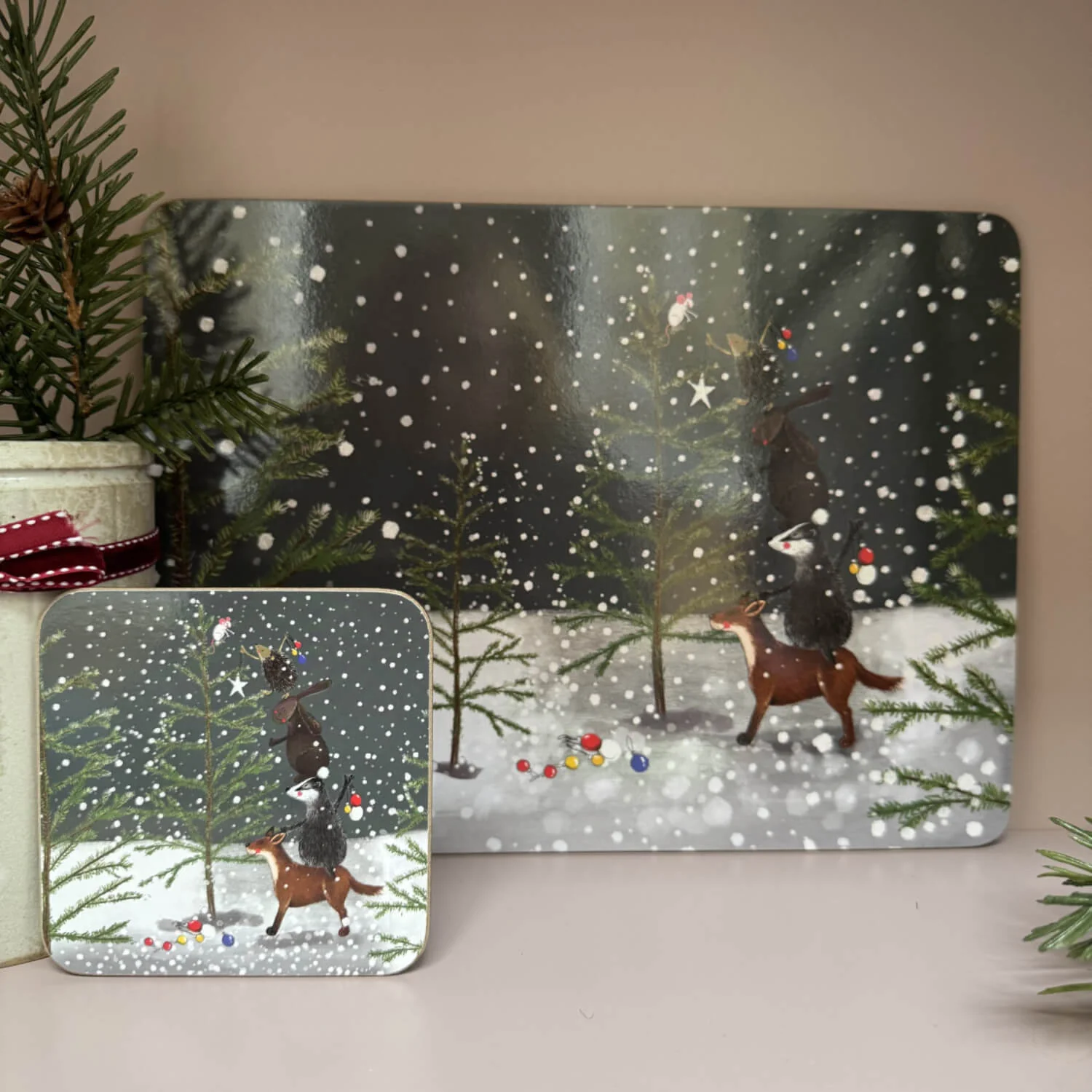 Alex Clark Christmas Placemat - Decorating the Tree - Image 2