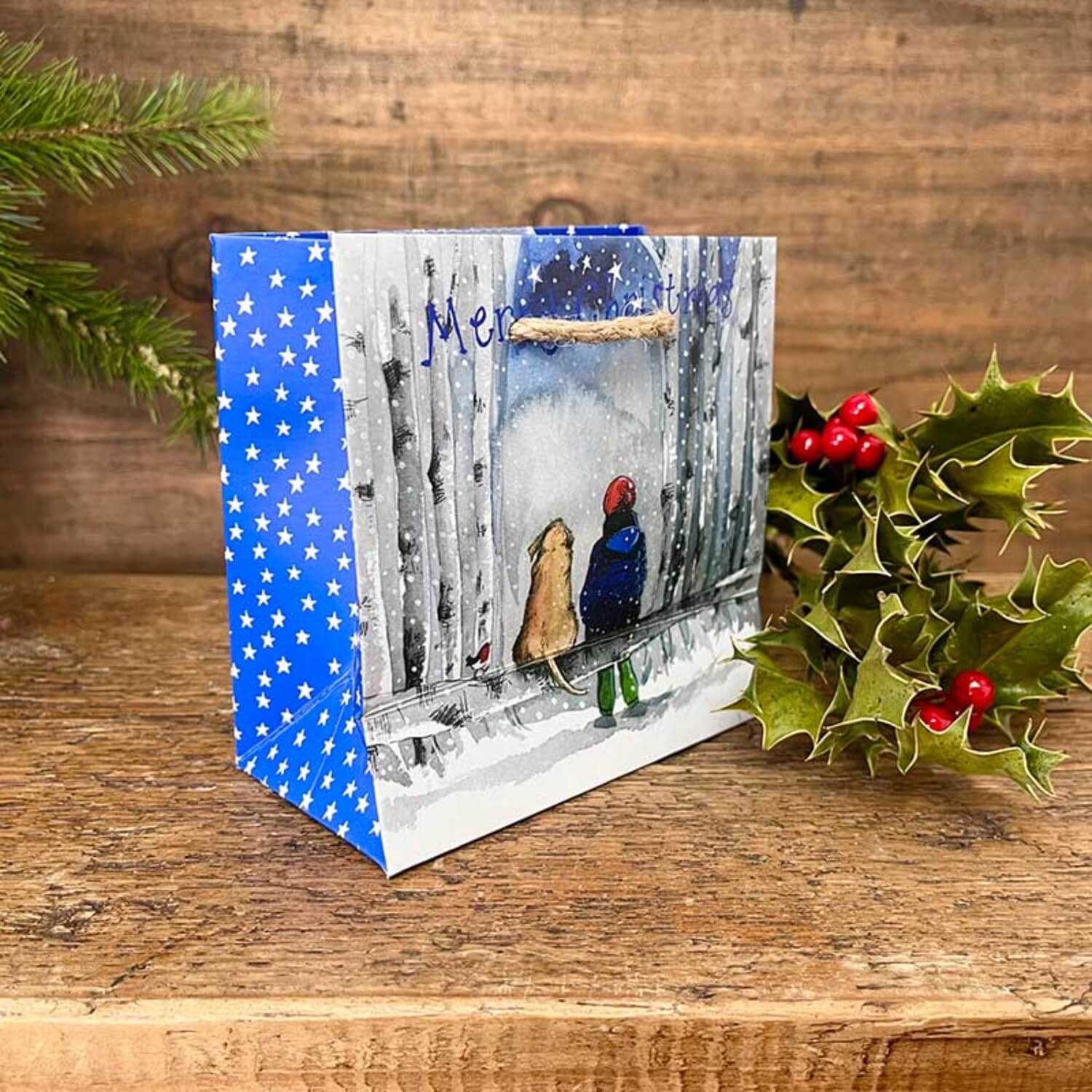 Alex Clark Christmas Small Gift Bag - Dog - Image 2