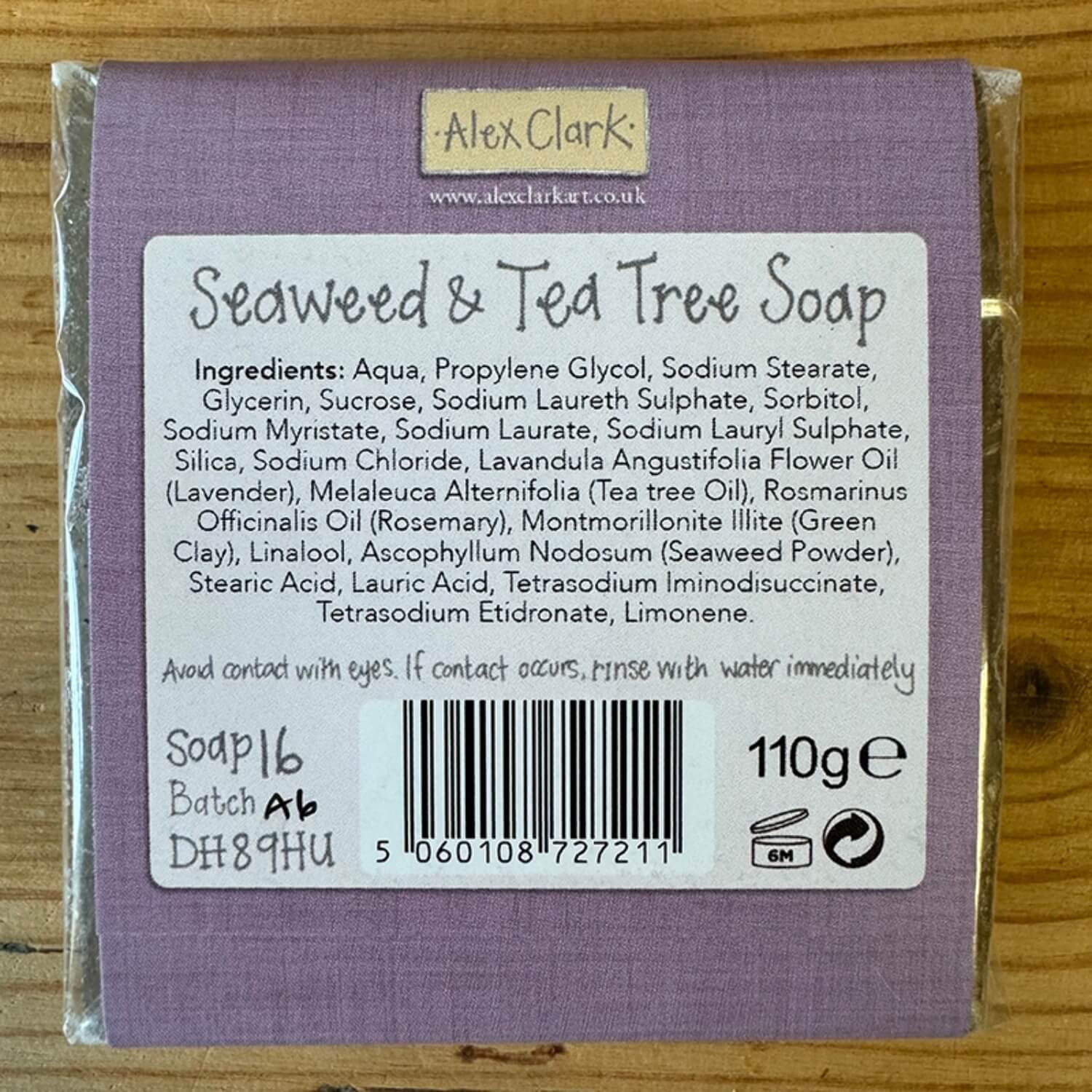 Alex Clark Coastal Waters Handmade Soap - Seaweed & Tea Tree - Image 2