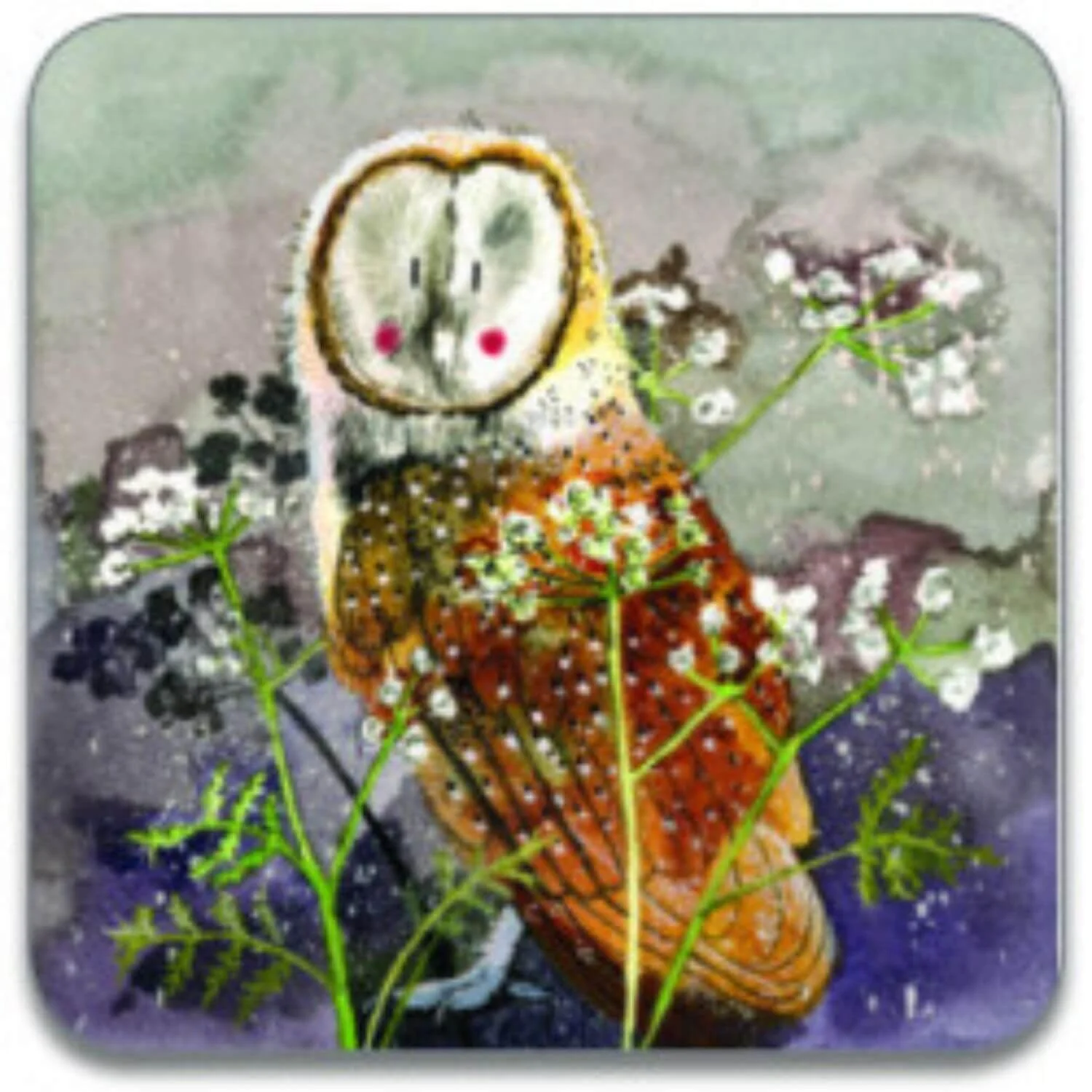 Alex Clark Coaster - Barn Owl
