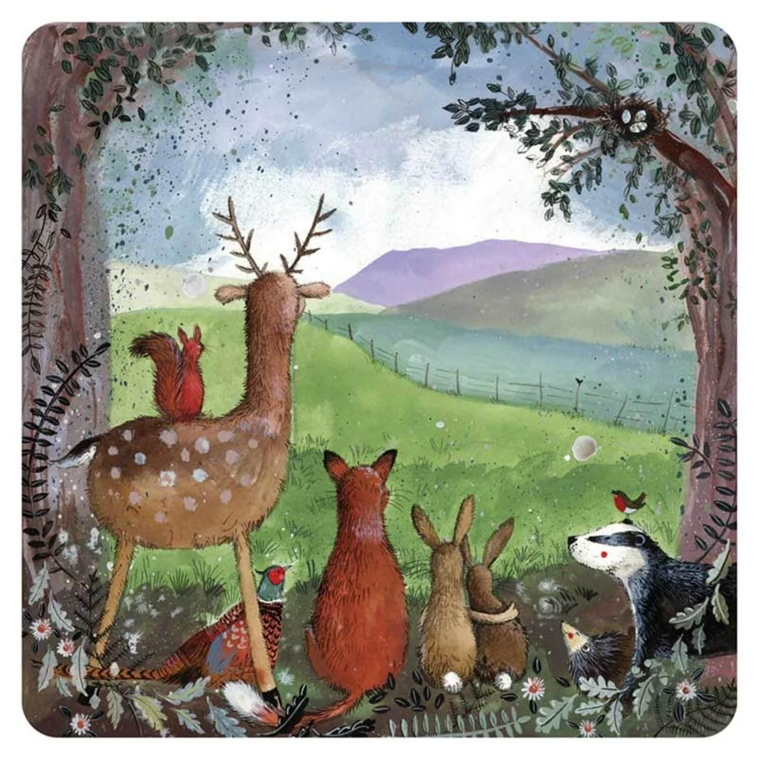 Alex Clark Coaster - Forest Friends
