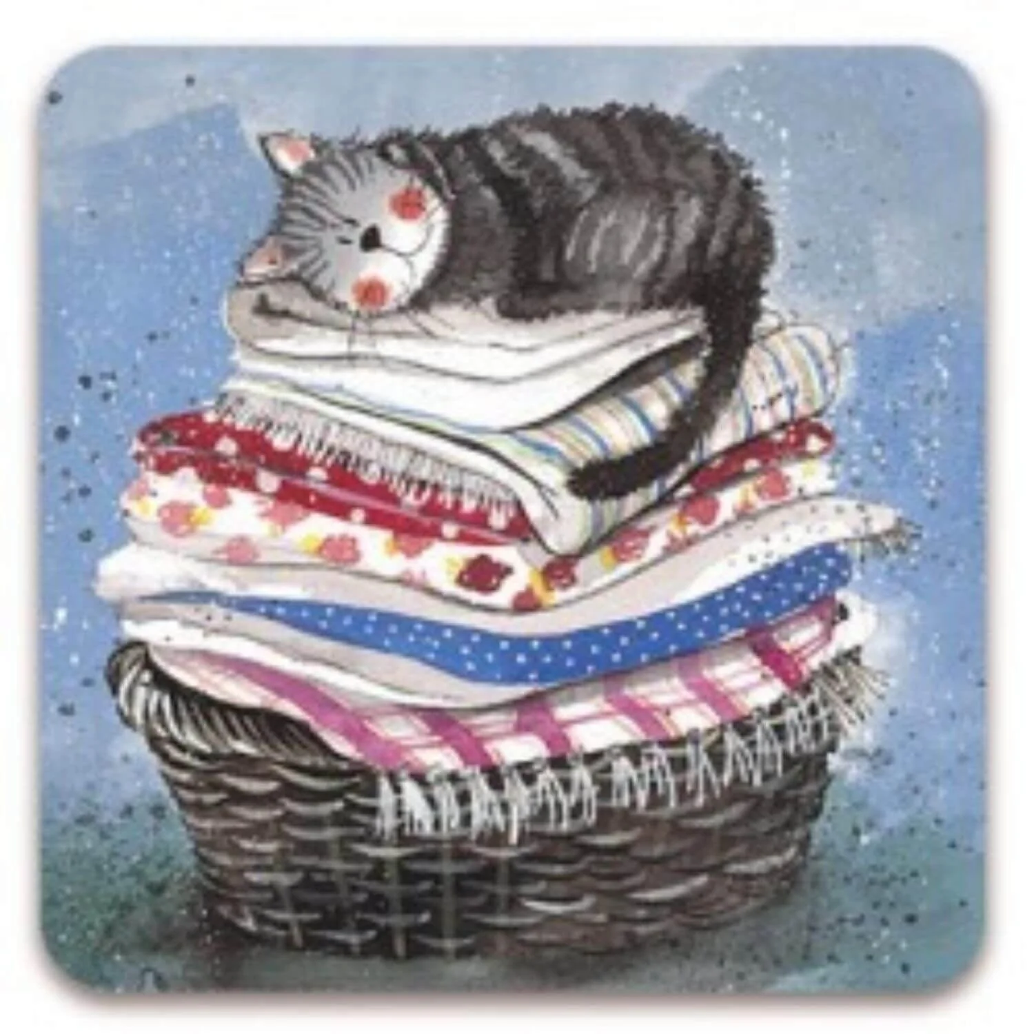 Alex Clark Coaster - Laundry Basket