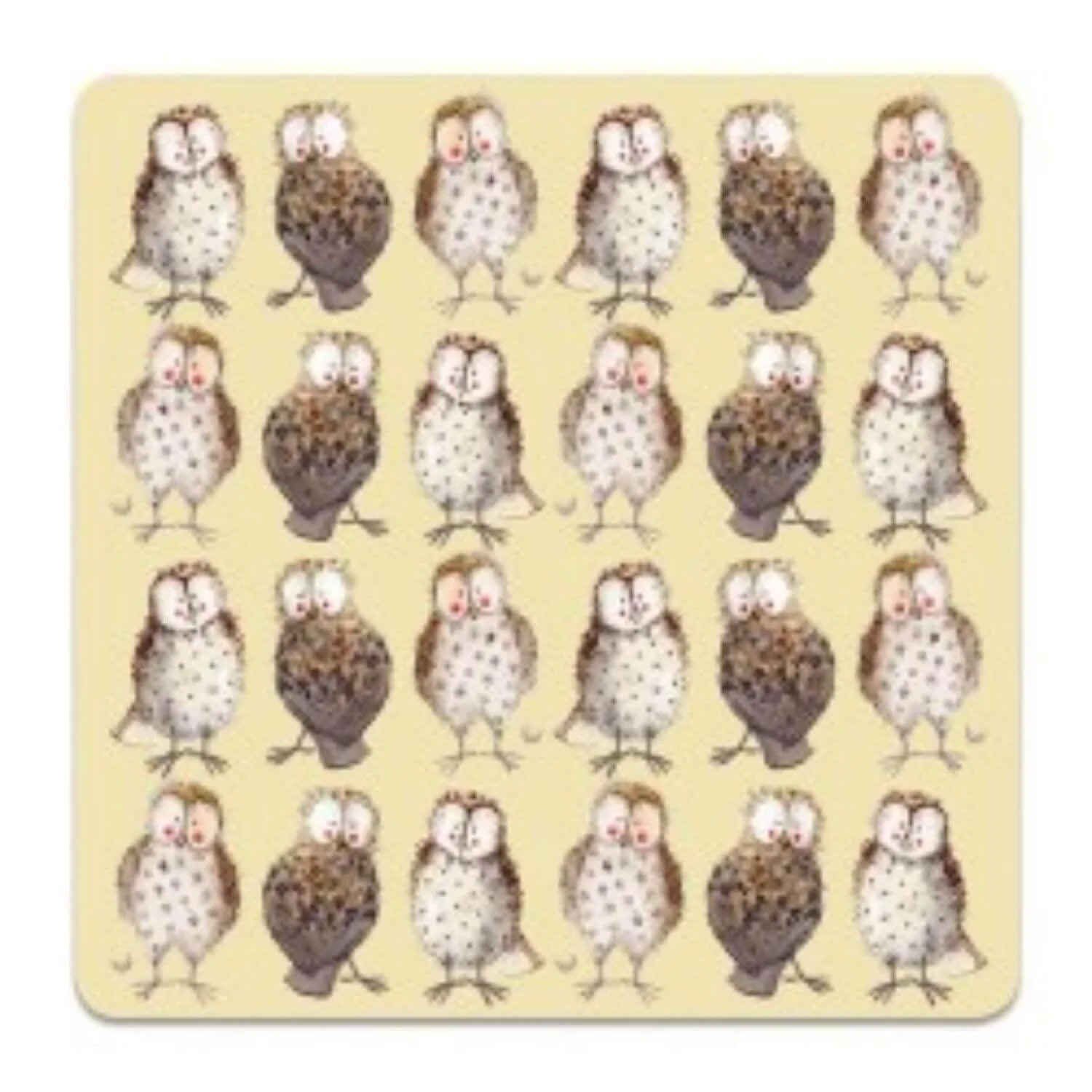 Alex Clark Coaster - Owls