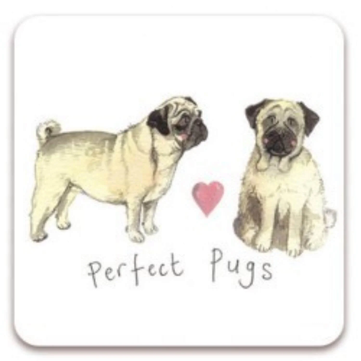 Alex Clark Coaster - Perfect Pugs