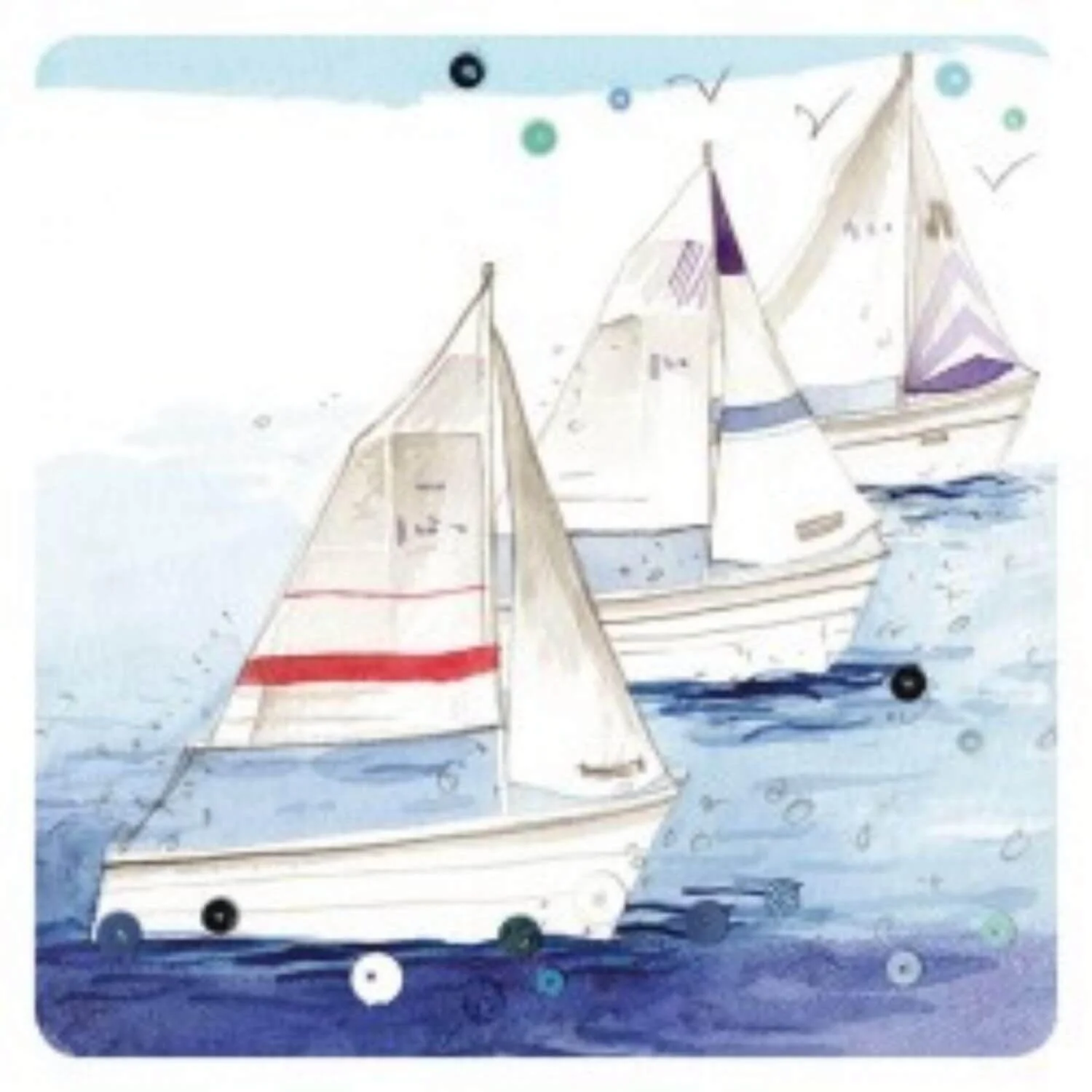 Alex Clark Coaster - Sailing