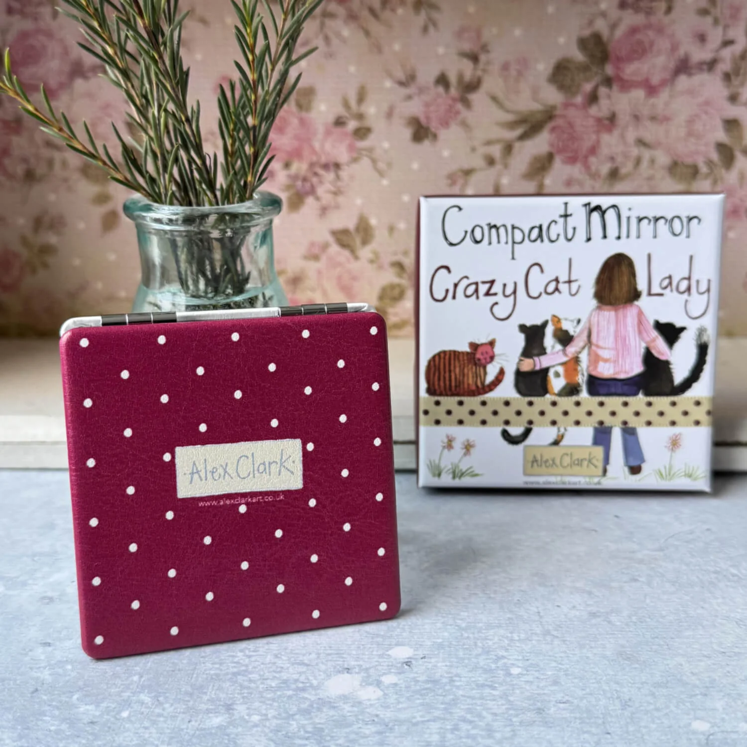 Alex Clark Compact Mirror - Crazy Cat Lady - Image 5