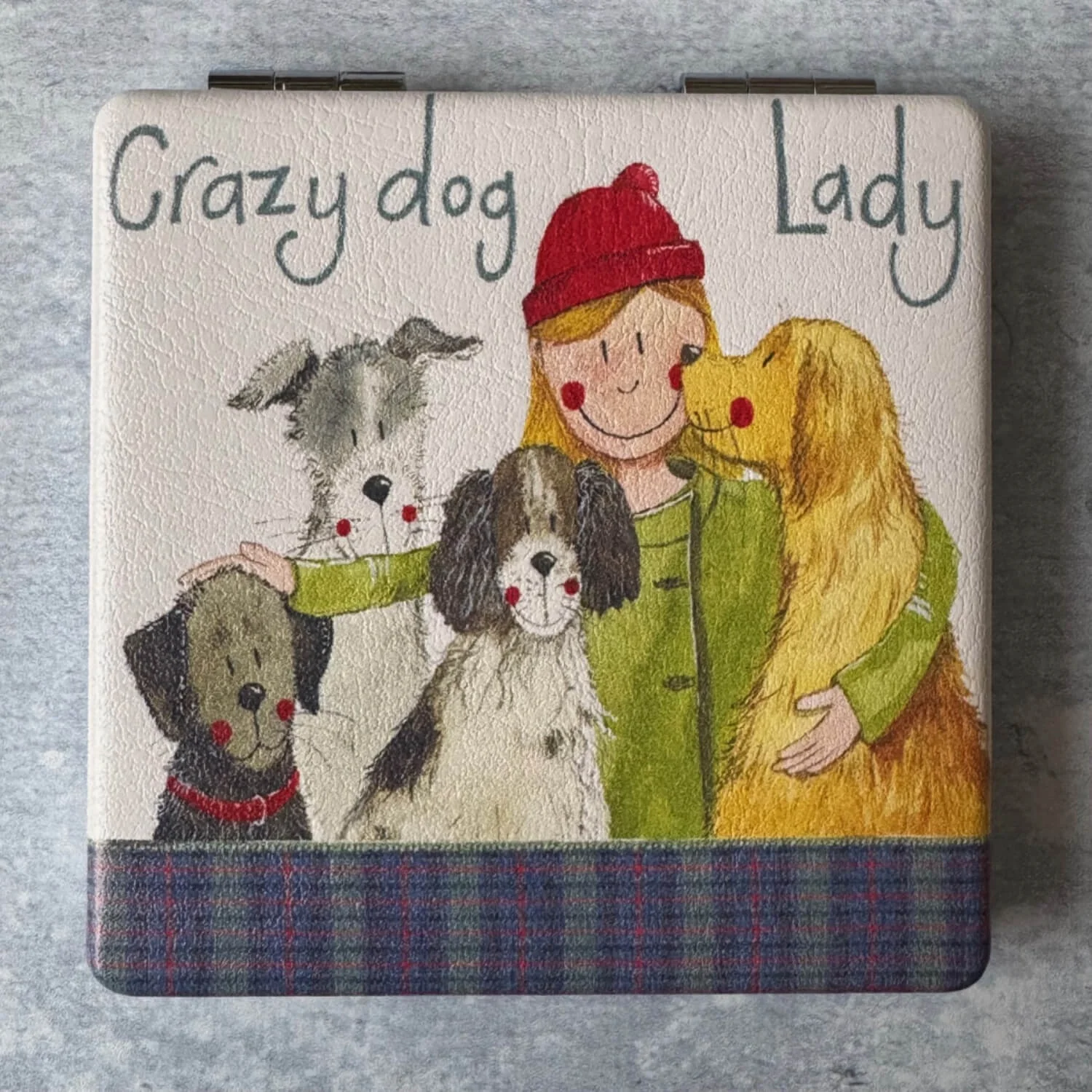 Alex Clark Compact Mirror - Crazy Dog Lady