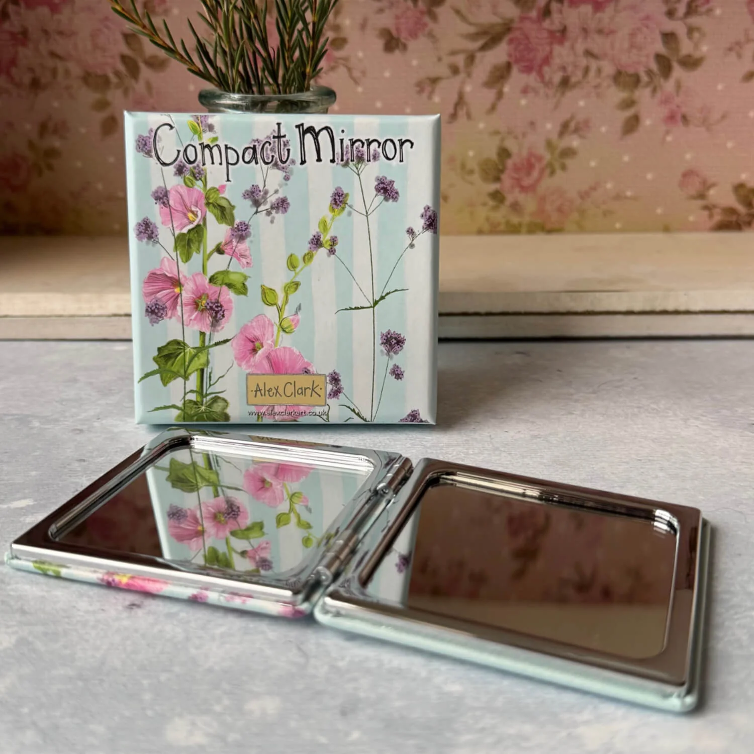 Alex Clark Compact Mirror - Garden Flowers - Image 3