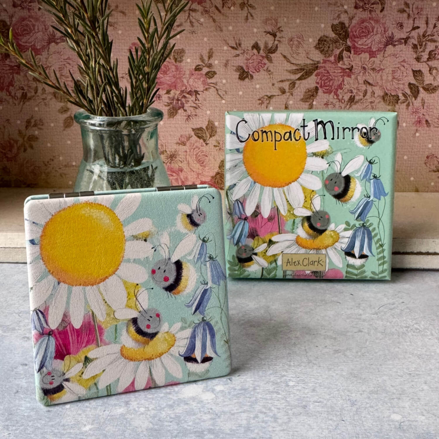 Alex Clark Compact Mirror - Sunny Bees - Image 3