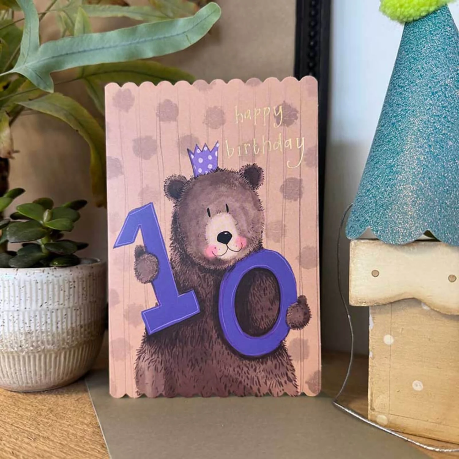 Alex Clark Doodles 10th Birthday Card