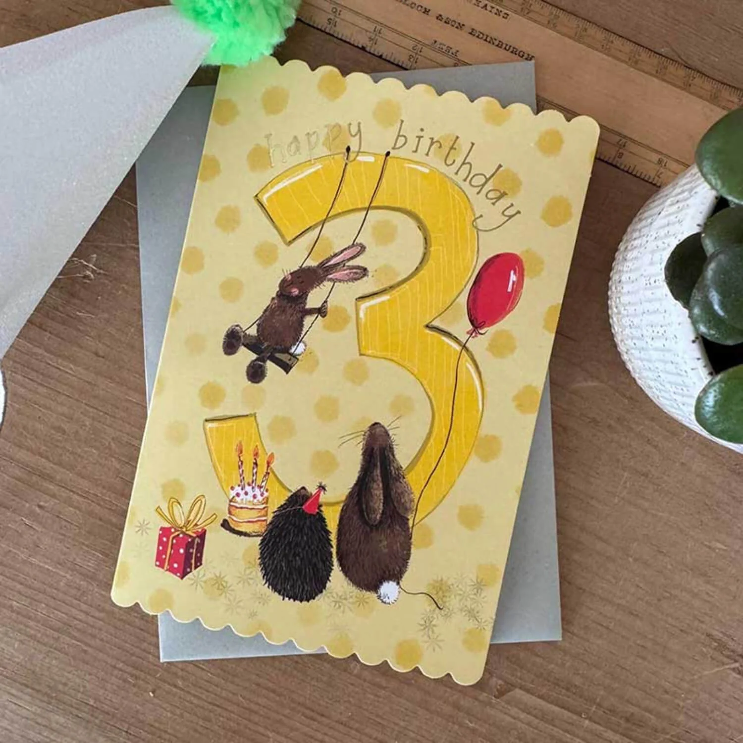 Alex Clark Doodles 3rd Birthday Card - Image 2
