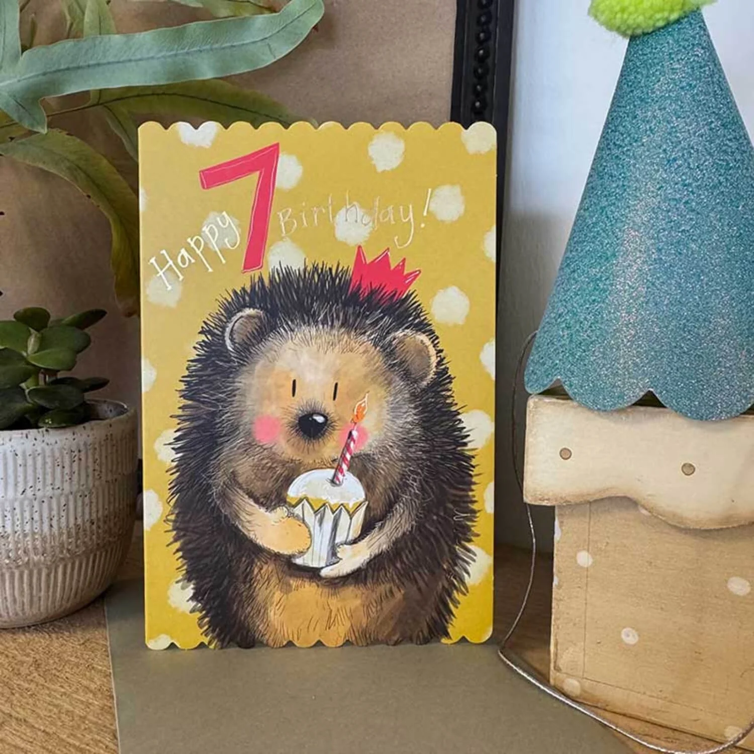 Alex Clark Doodles 7th Birthday Card