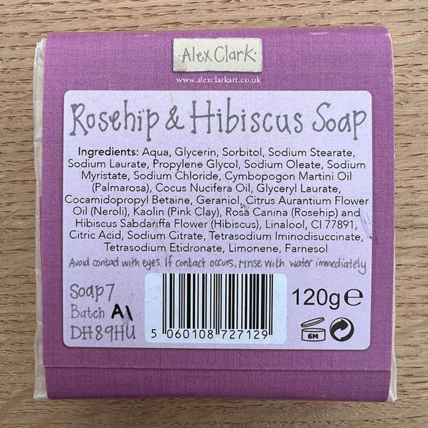 Alex Clark Floral Thoughts Handmade Soap - Rosehip & Hibiscus - Image 2