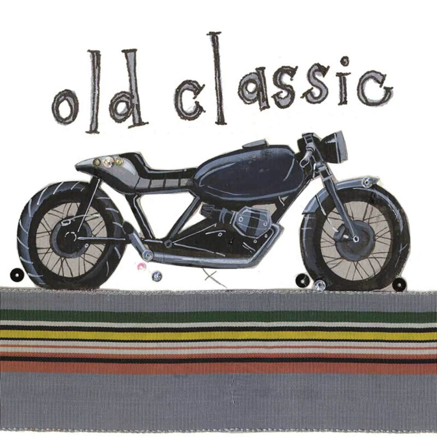 Alex Clark Keyring - Old Classic Bike - Image 2
