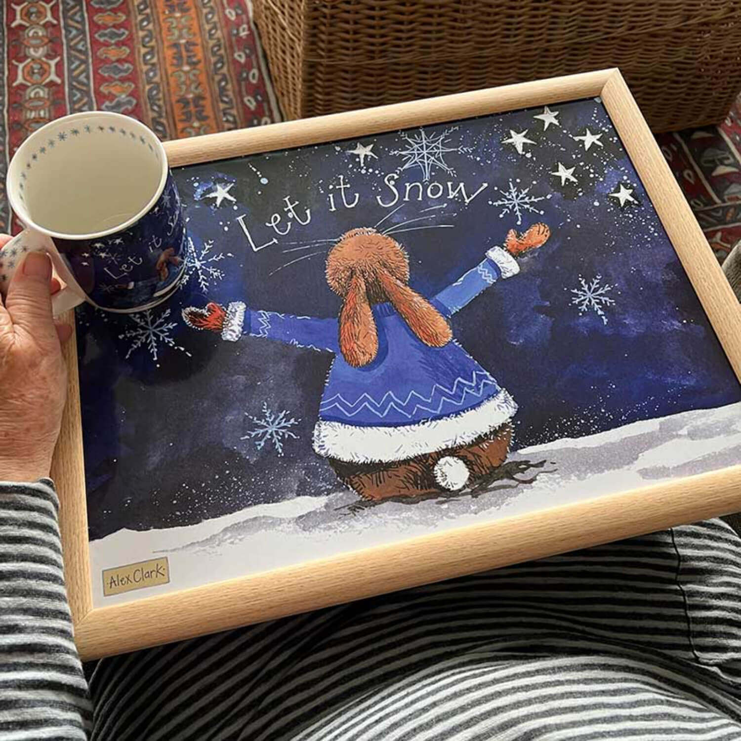 Alex Clark Lap Tray - Let It Snow - Image 3