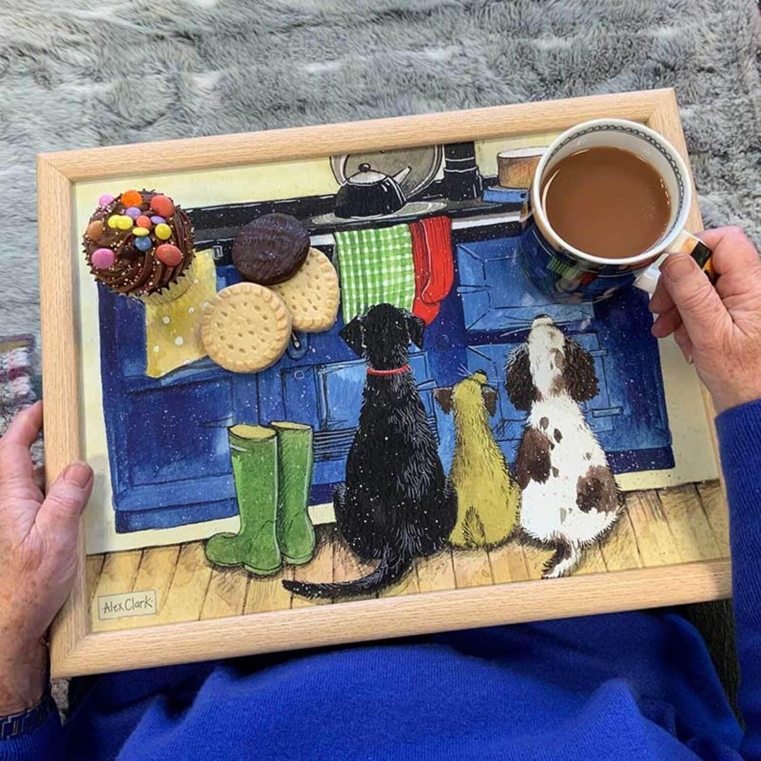 Alex Clark Lap Tray - Hotdogs