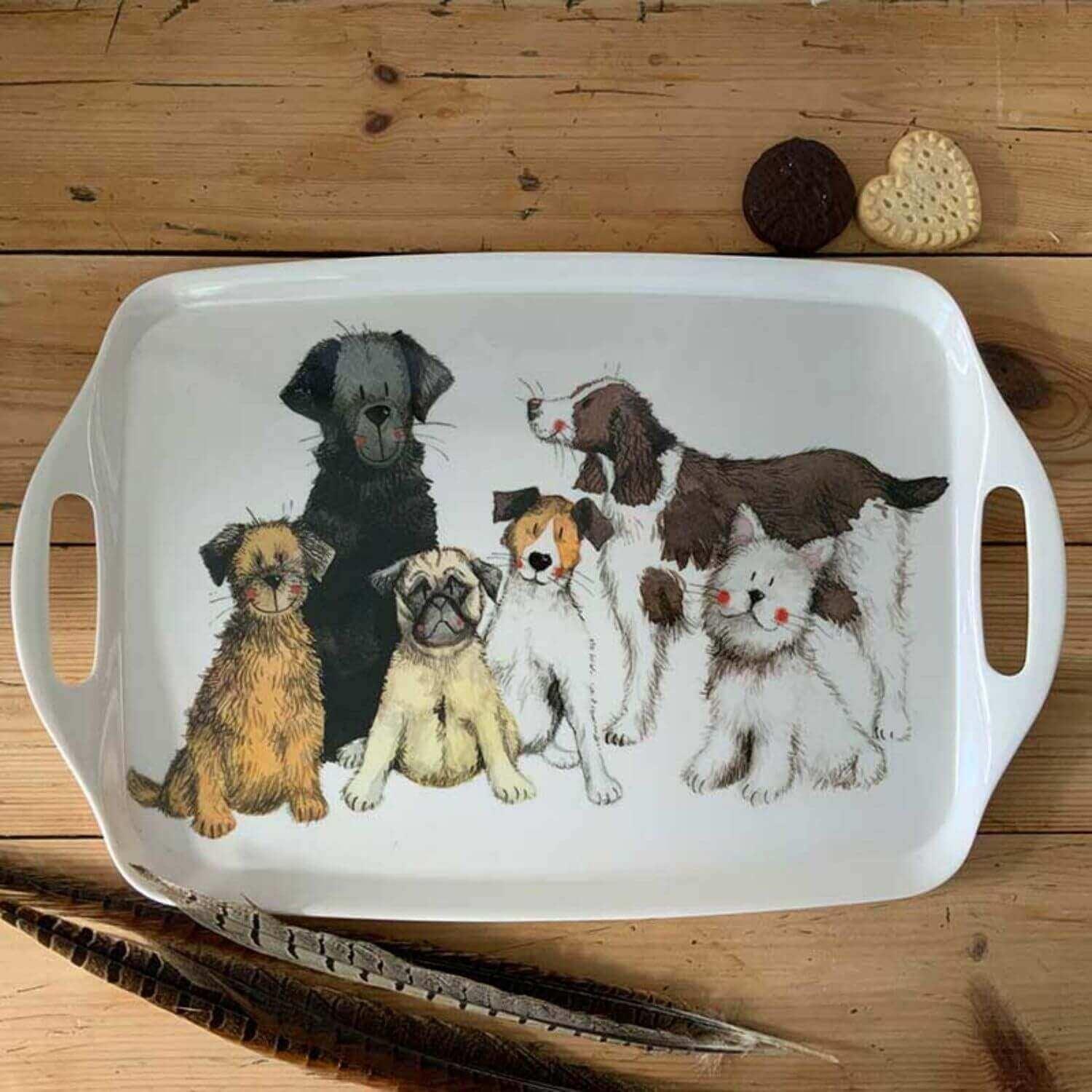 Alex Clark Large Tray - Dogs