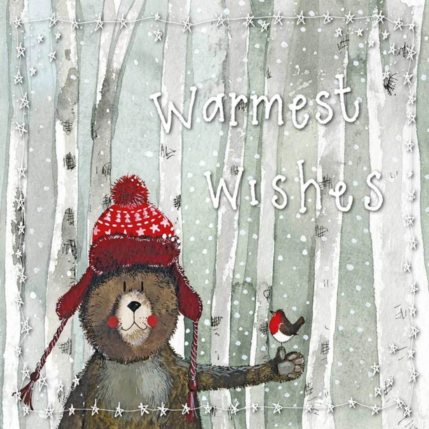 Alex Clark Little Starlight Christmas Card - Christmas Bear - Image 2
