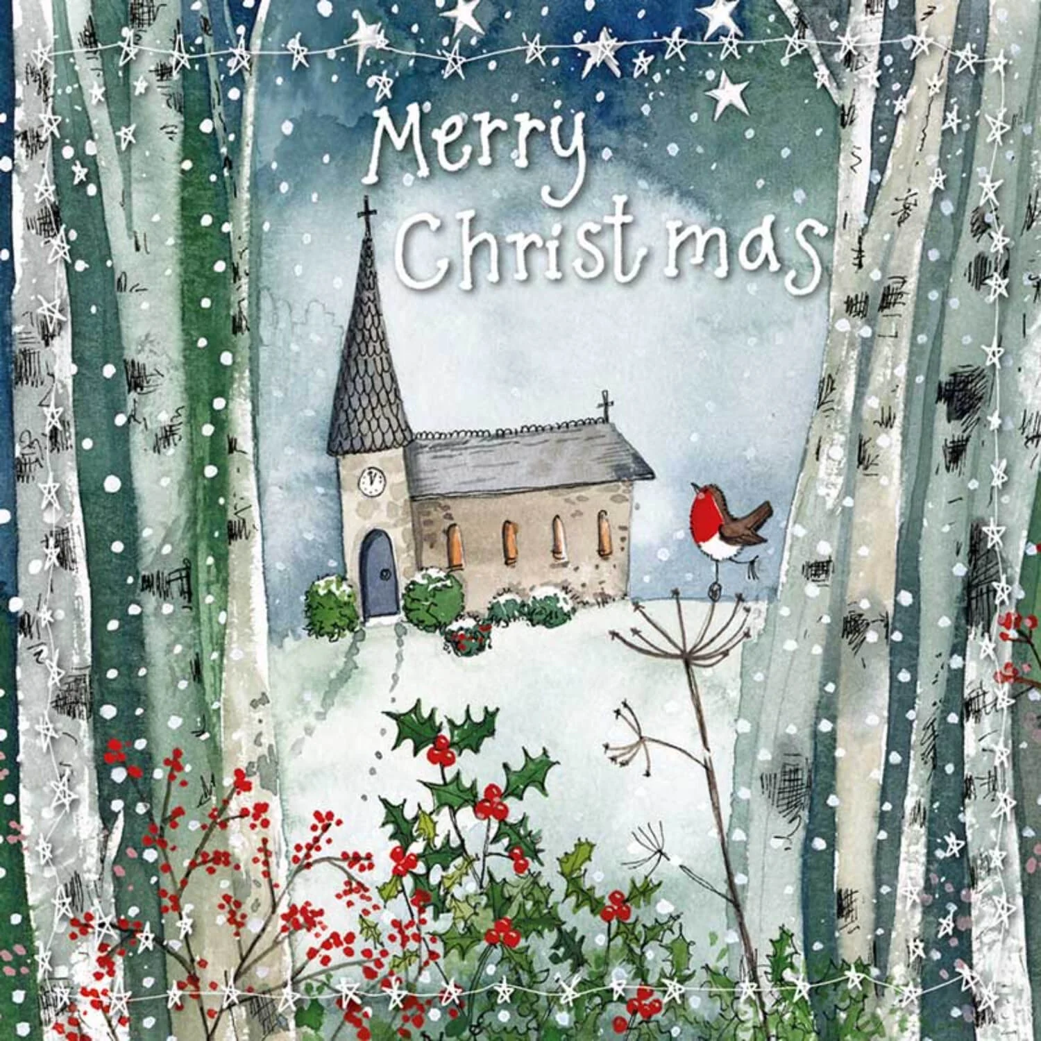 Alex Clark Little Starlight Christmas Card - Christmas Church - Image 2
