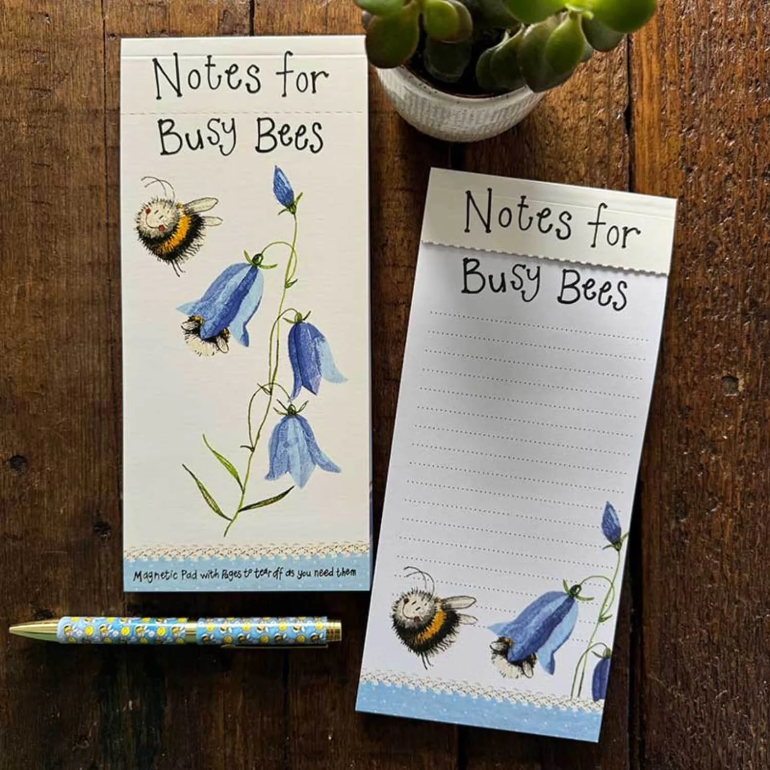Alex Clark Magnetic To Do List - Bees & Harebells - Image 2