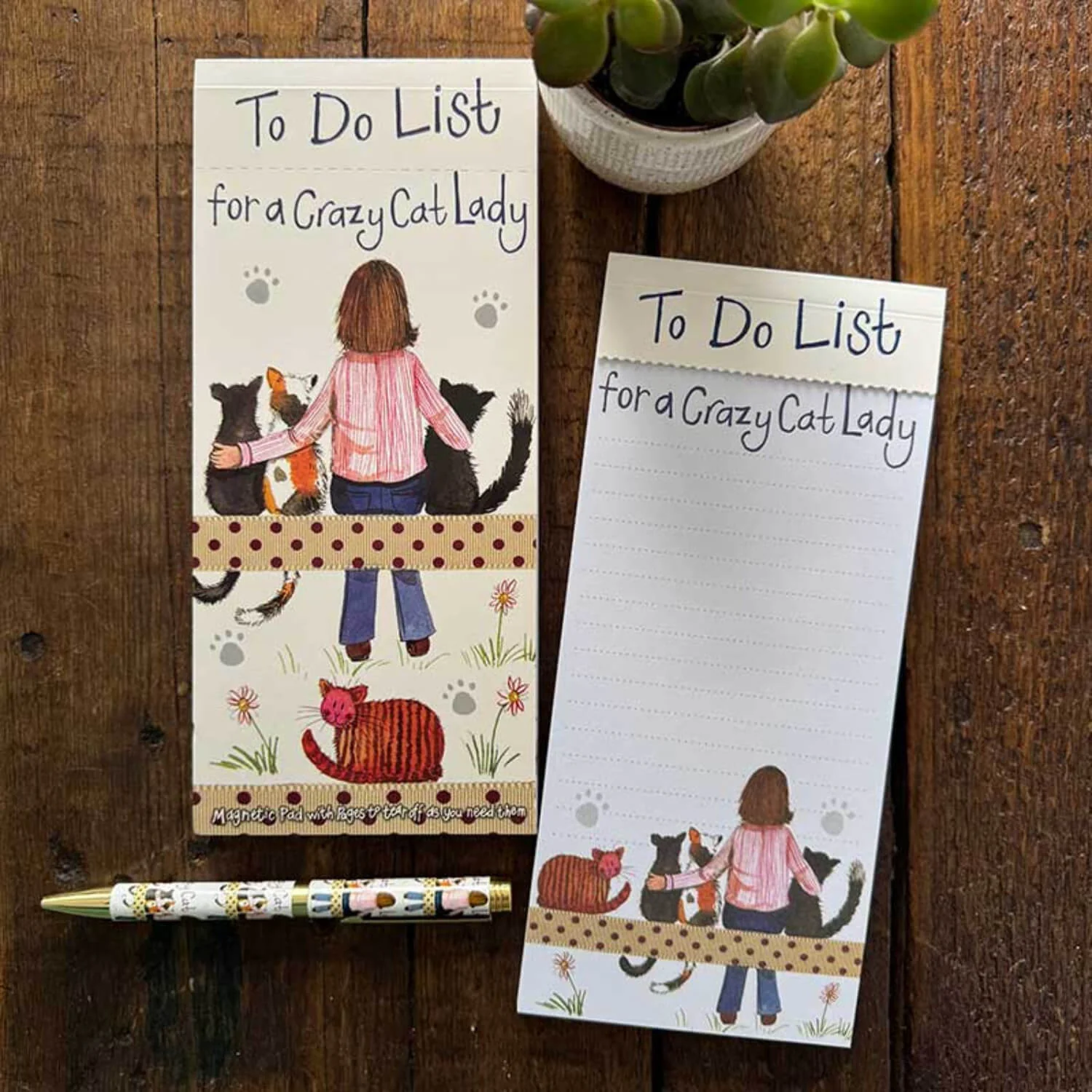 Alex Clark Magnetic To Do List - Crazy Cat Lady - Image 2