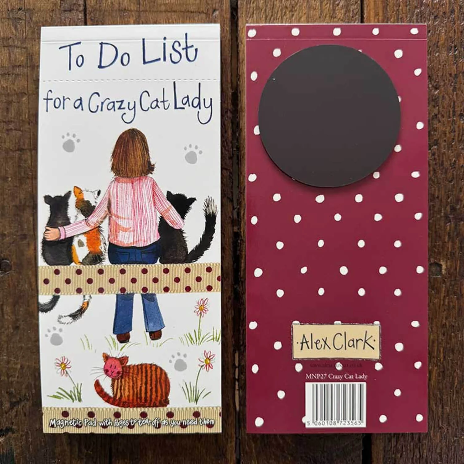 Alex Clark Magnetic To Do List - Crazy Cat Lady - Image 3
